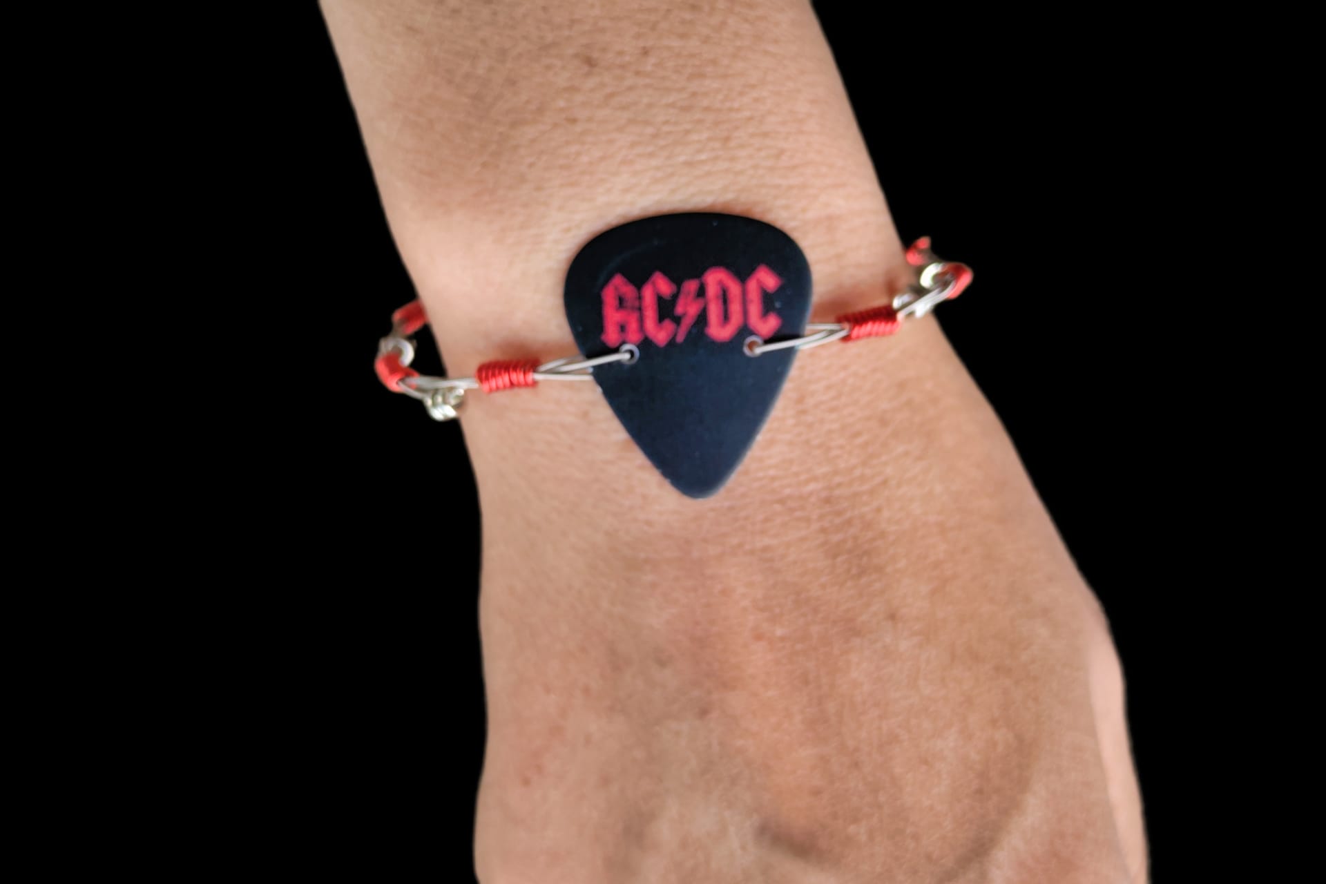 ACDC "Back in Black" Guitar String Bracelet - Image 8