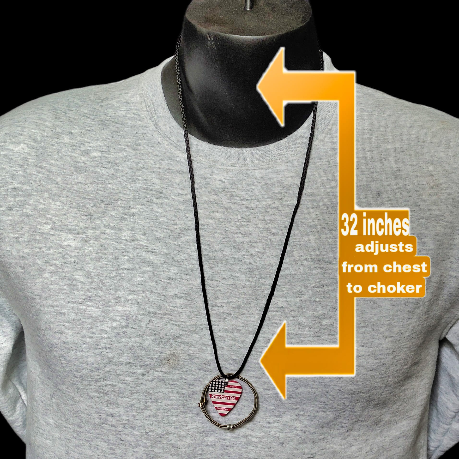 "American Girl" Guitar String Necklace - Image 3