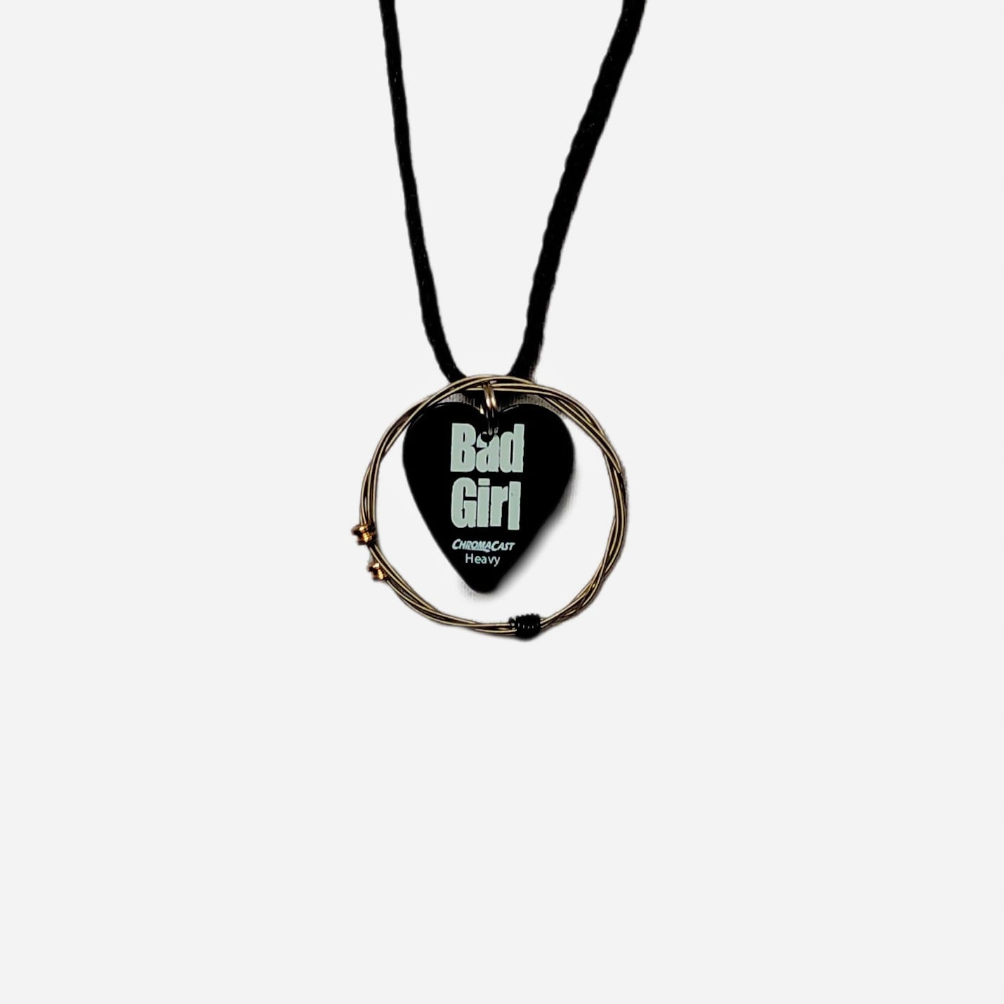"Bad Girl" Guitar String Necklace - Image 6