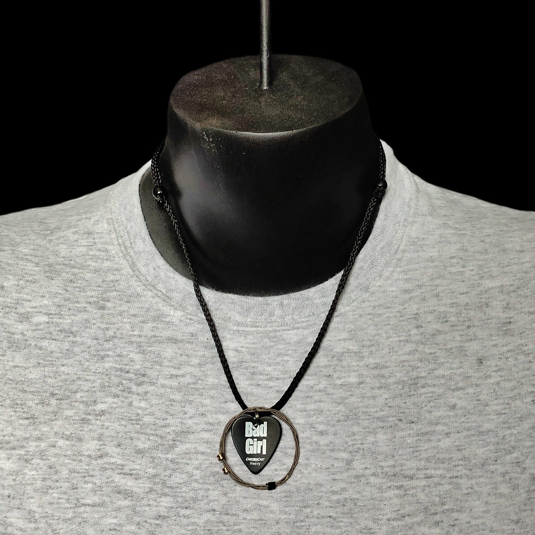 "Bad Girl" Guitar String Necklace - Image 4