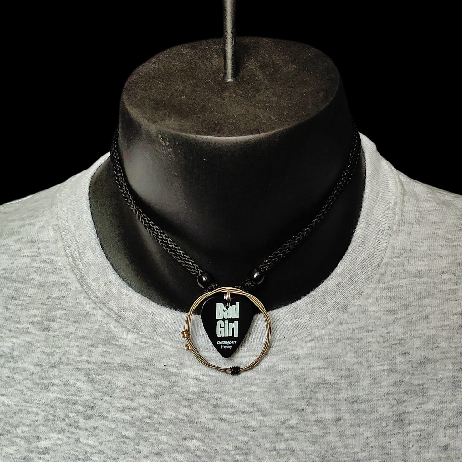 "Bad Girl" Guitar String Necklace - Image 5