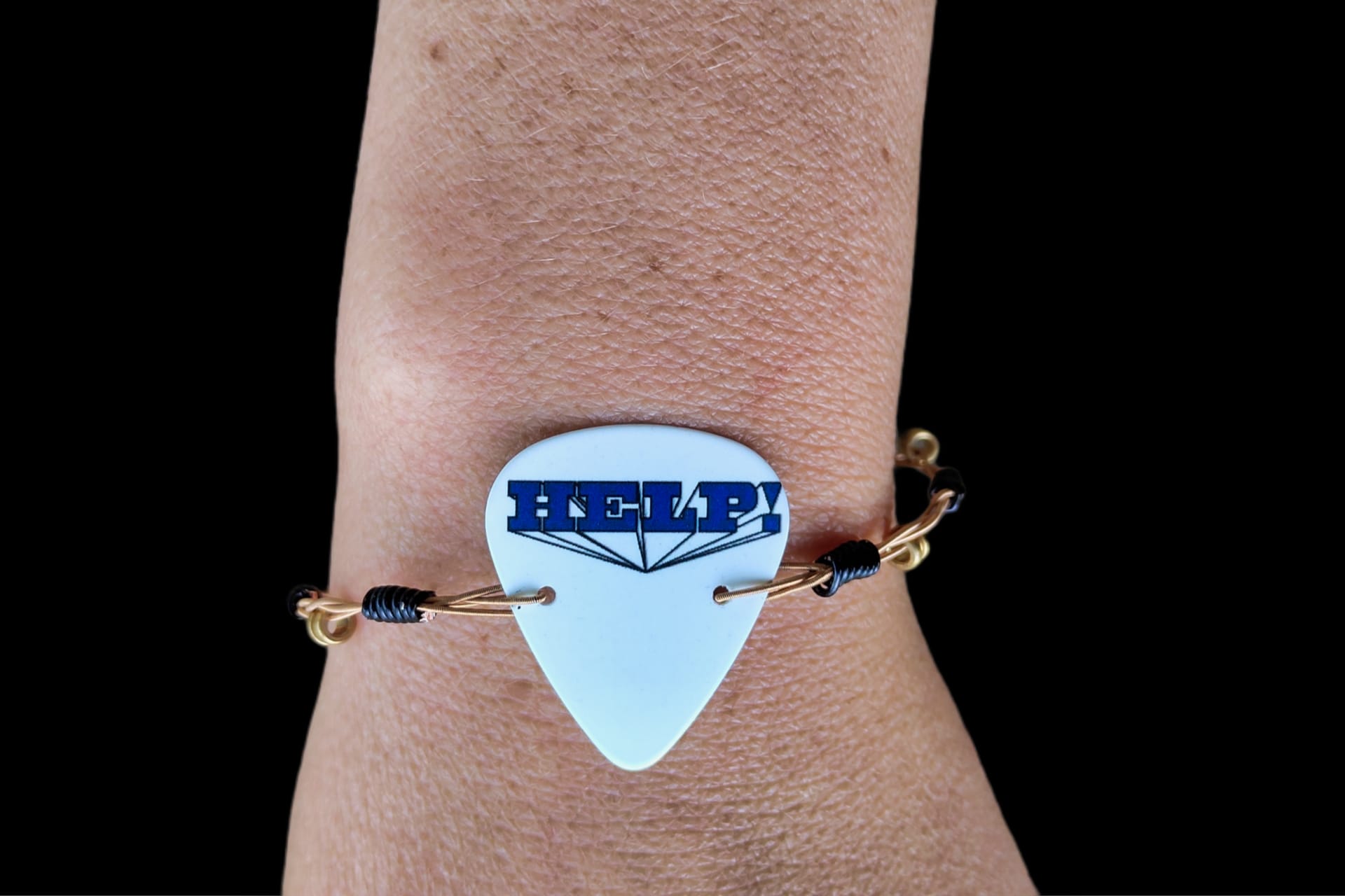 The Beatles "Help" Guitar String Bracelet - Image 8