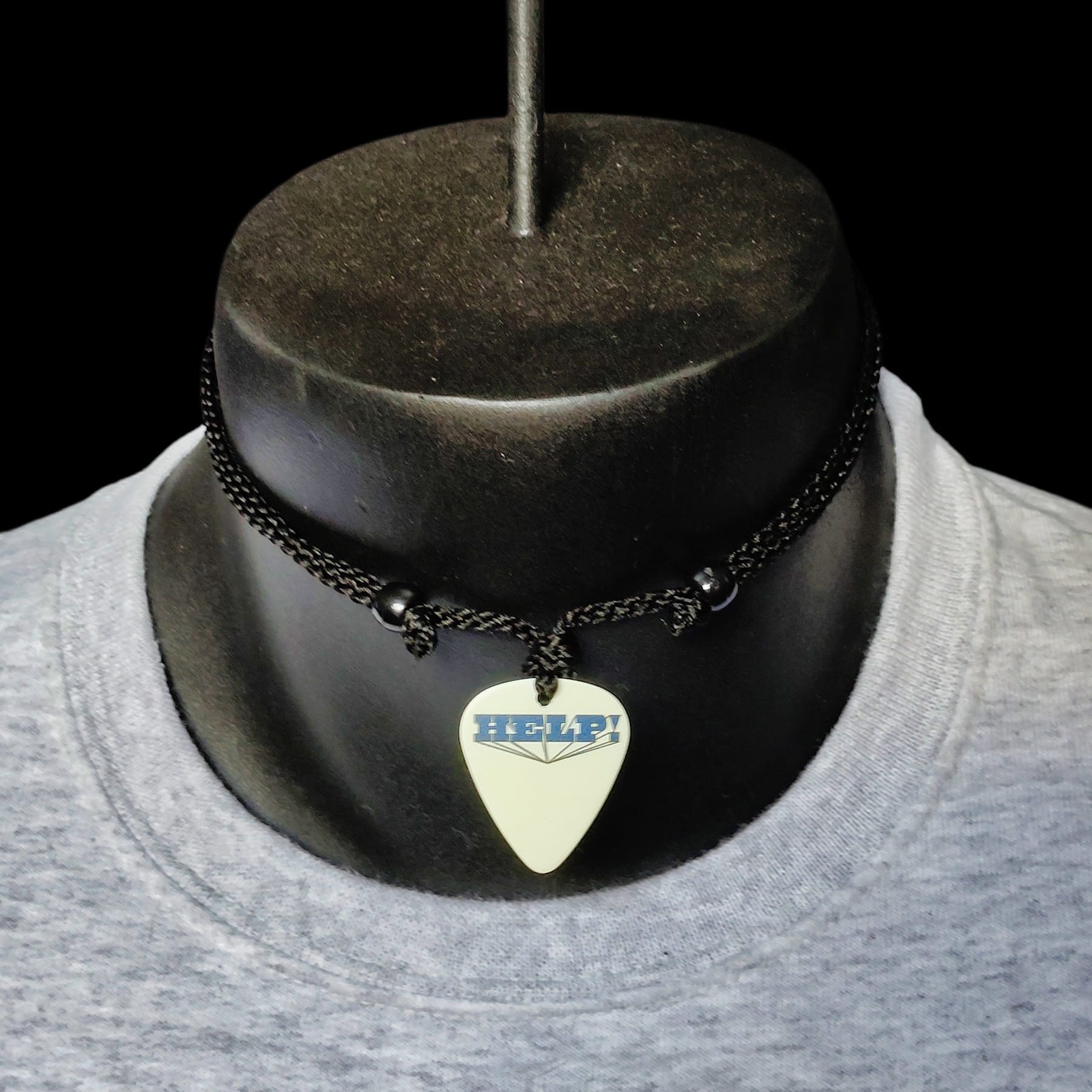 The Beatles "Help" Guitar Pick Necklace - Image 5