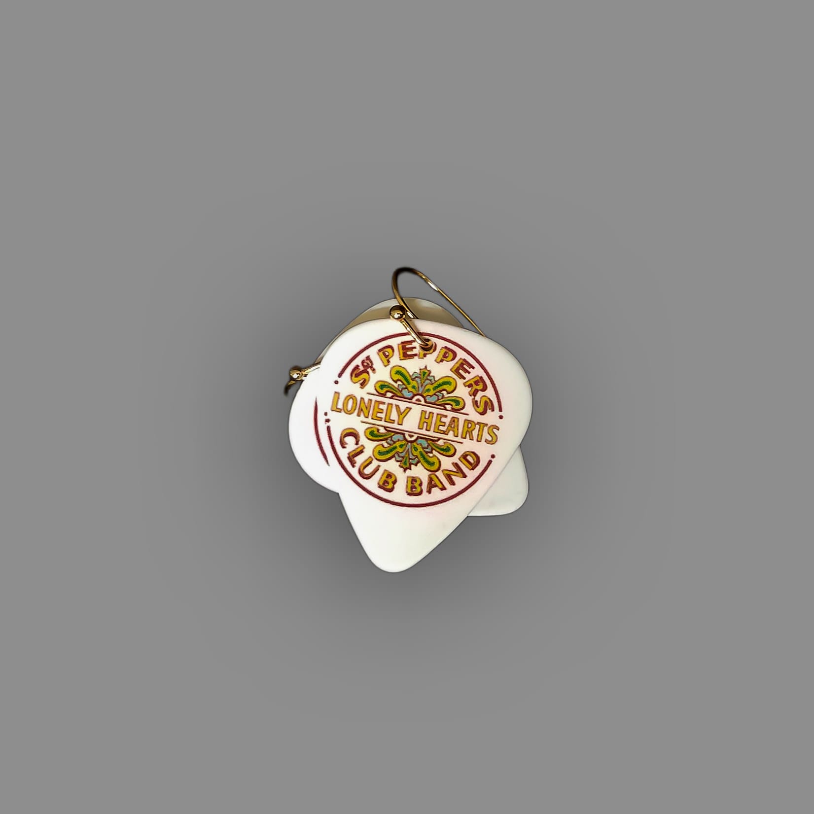 The Beatles Sergeant Pepper's Lonely Hearts Club Band Guitar Pick Earrings - Image 21