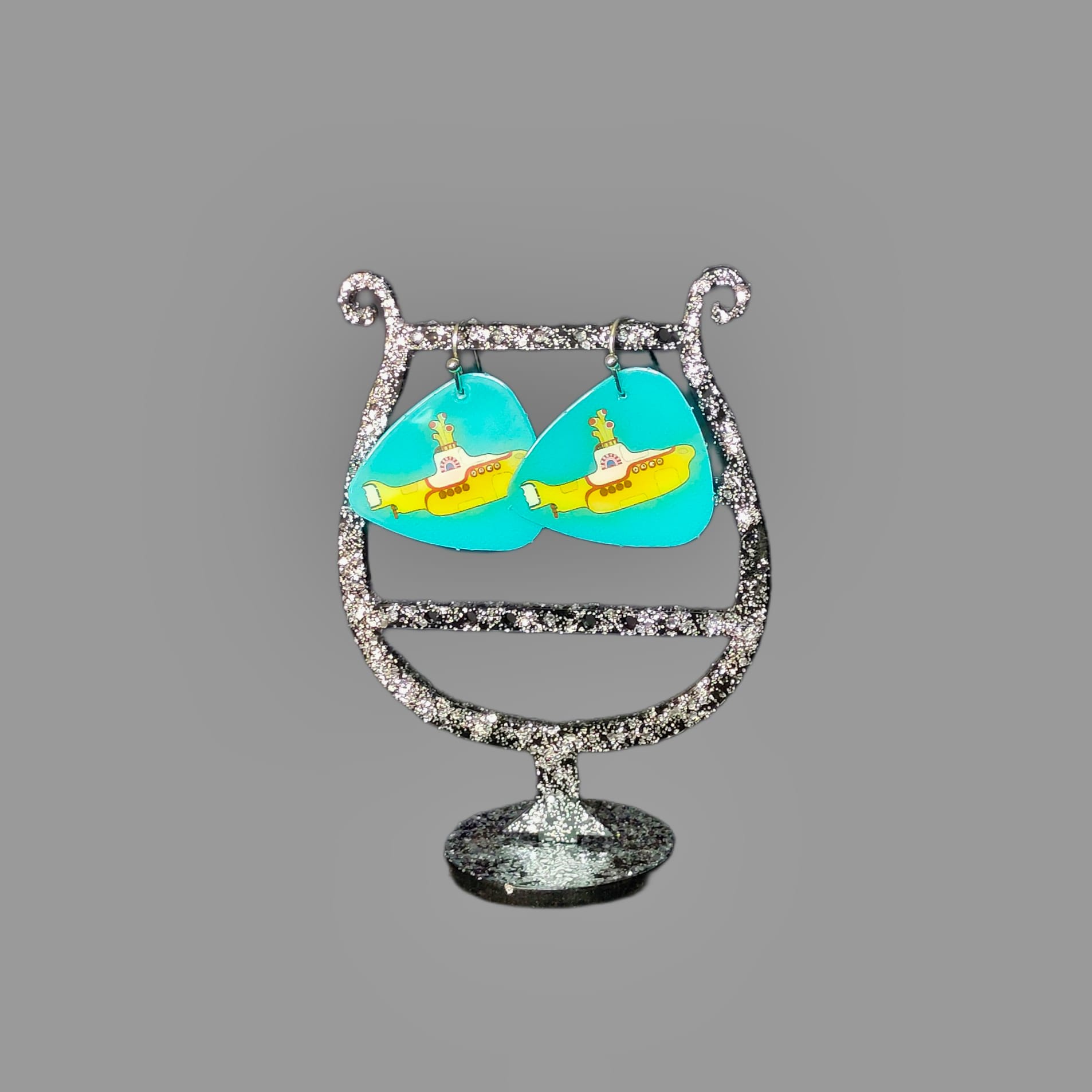 The Beatles Yellow Submarine Guitar Pick Earrings - Image 2