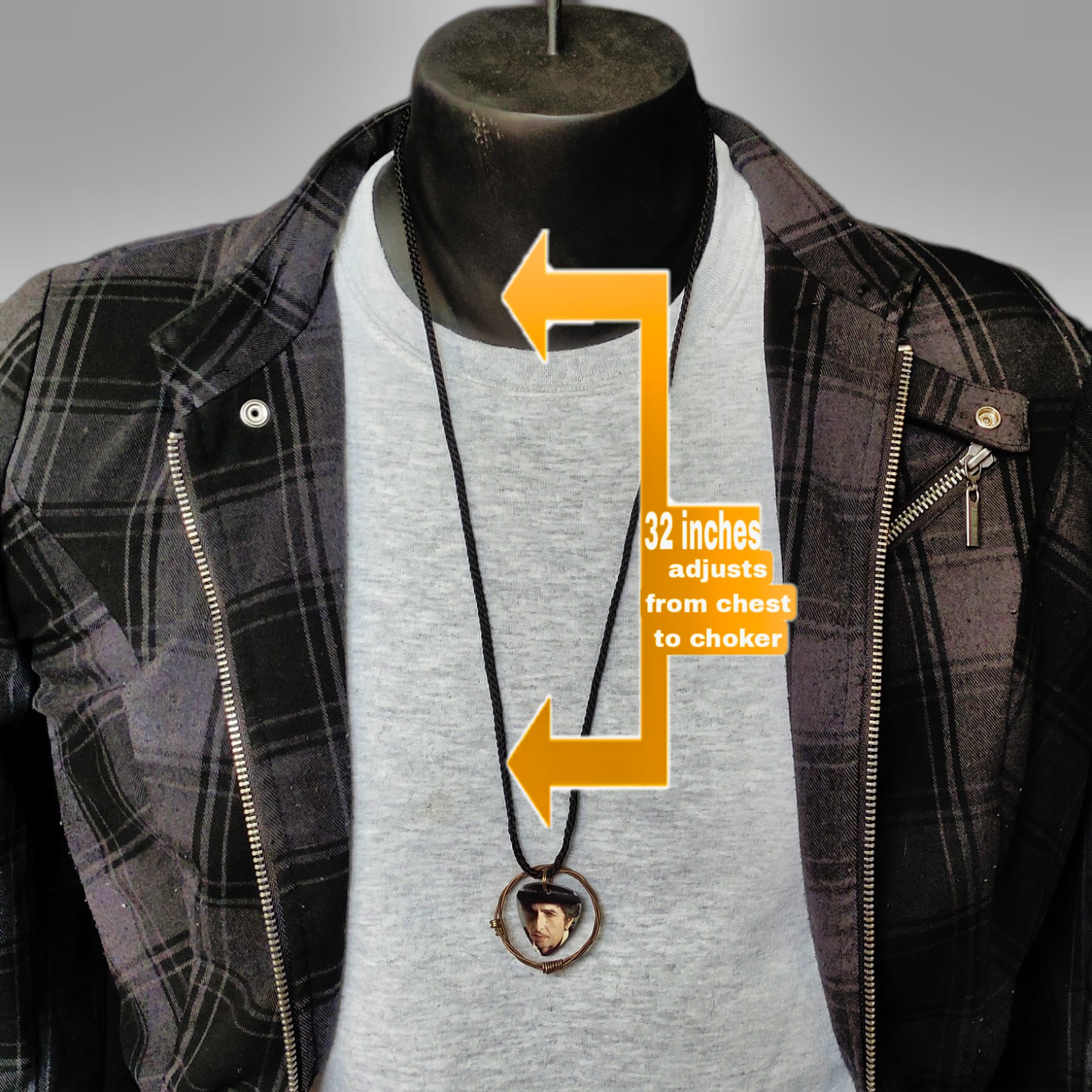 Bob Dylan Guitar String Necklace - Image 3