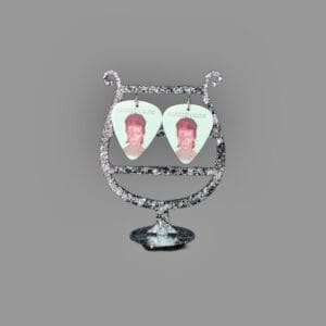 David Bowie "Aladdin Sane" Guitar Pick Earrings