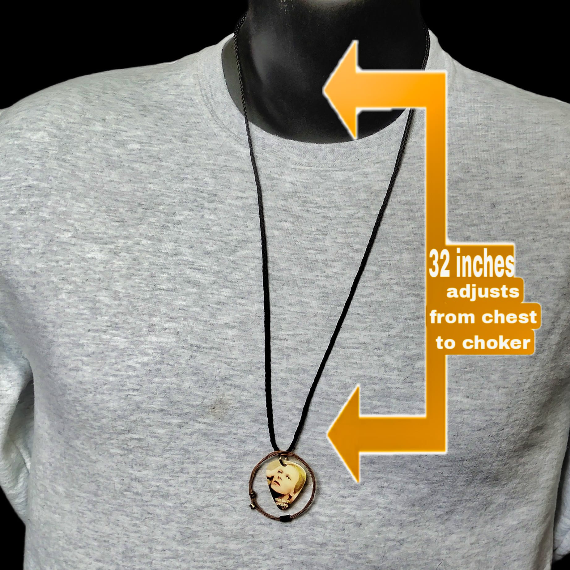 David Bowie "Hunky Dory" Guitar String Necklace - Image 3