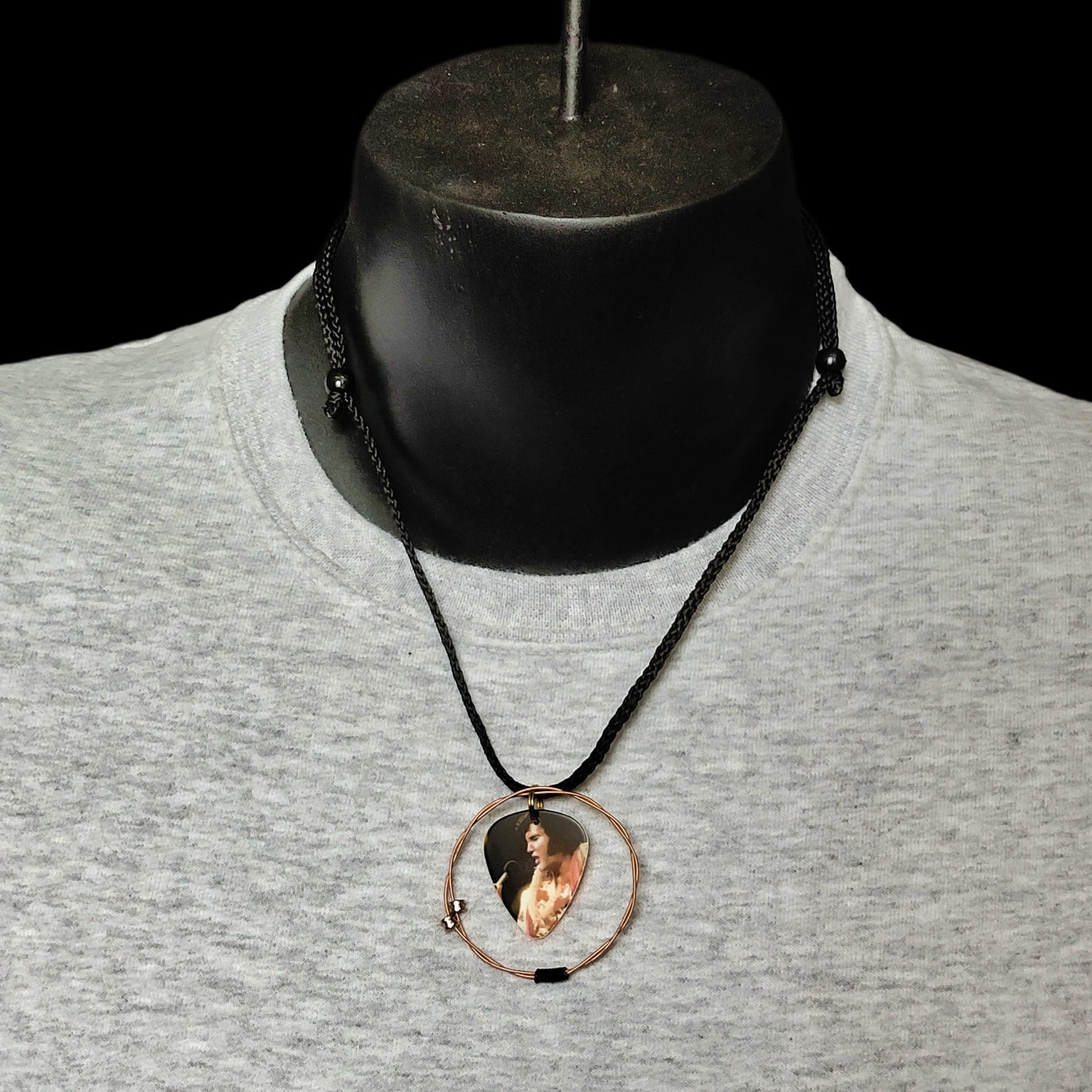 Elvis Presley Guitar String Necklace "King of Rock" - Image 4