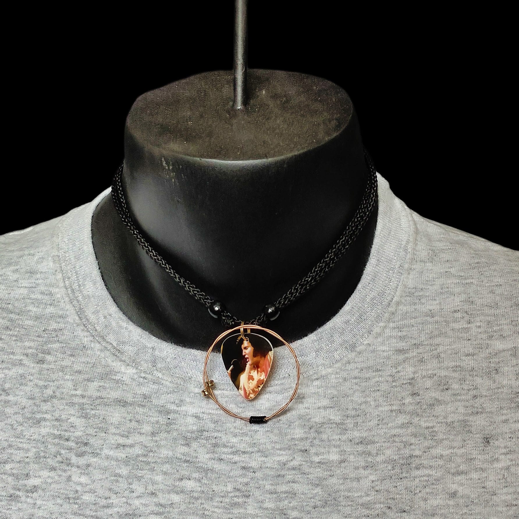 Elvis Presley Guitar String Necklace "King of Rock" - Image 5
