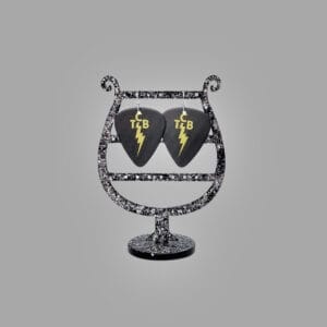 Elvis Presley "TCB" Lightning Bolt Guitar Pick Earrings