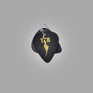 Elvis Presley "TCB" Lightning Bolt Guitar Pick Earrings - Image 6