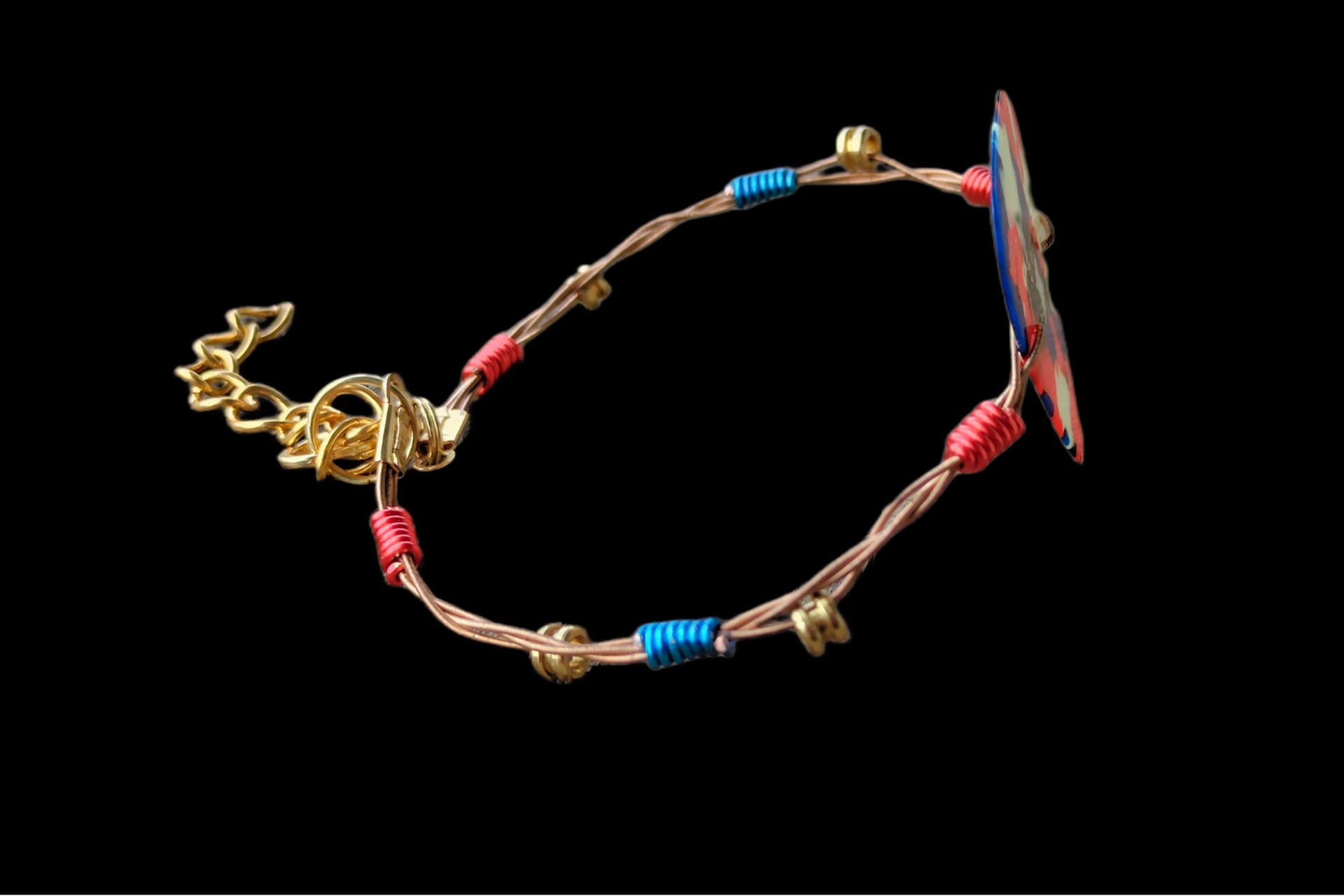 Fender "Confetti" Guitar String Bracelet - Image 7