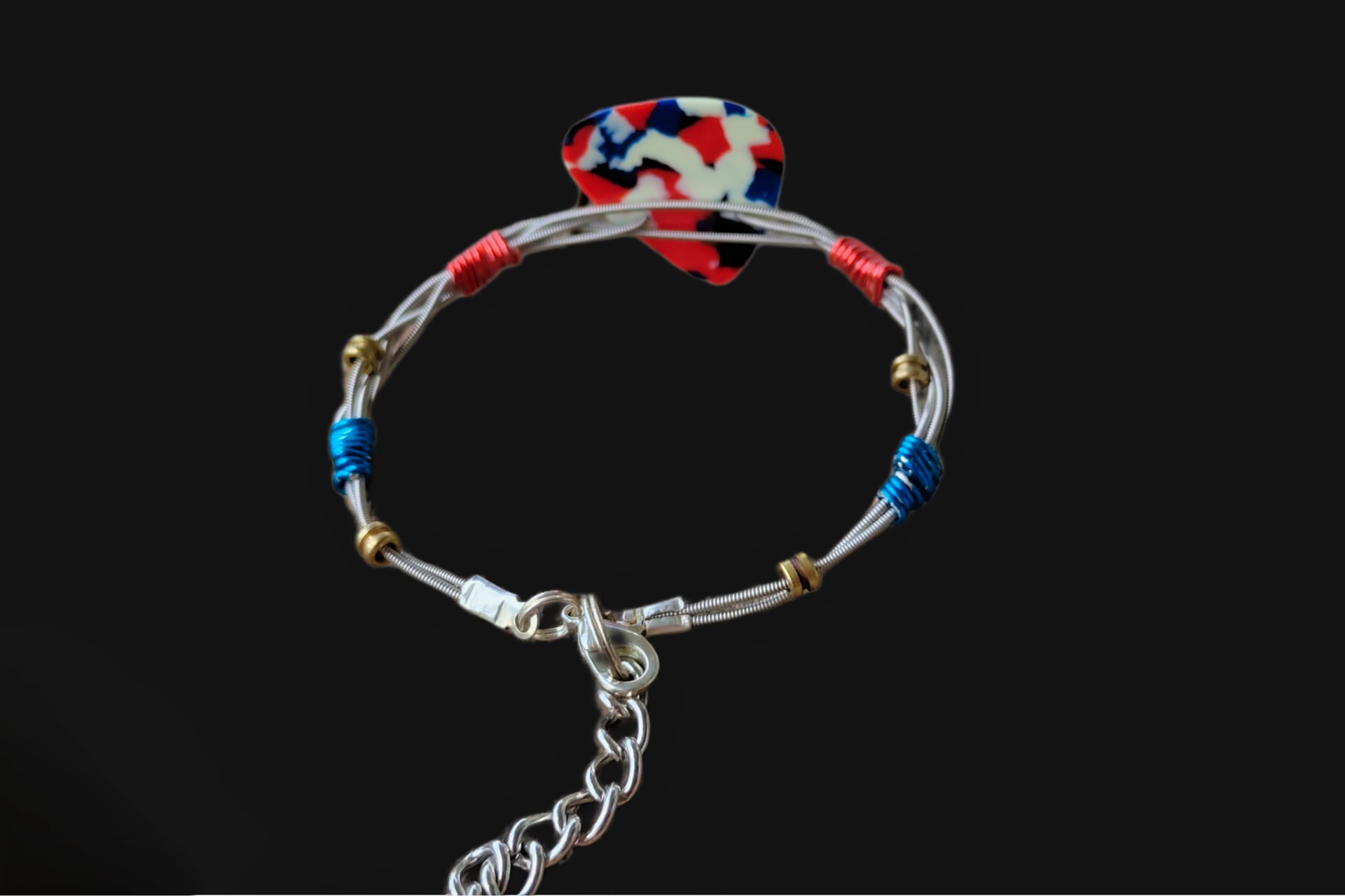 Fender "Confetti" Guitar String Bracelet - Image 4