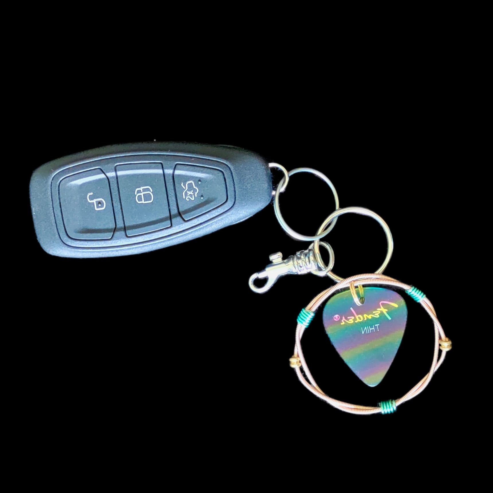 Fender "Rainbow" Guitar String Keychain - Image 4