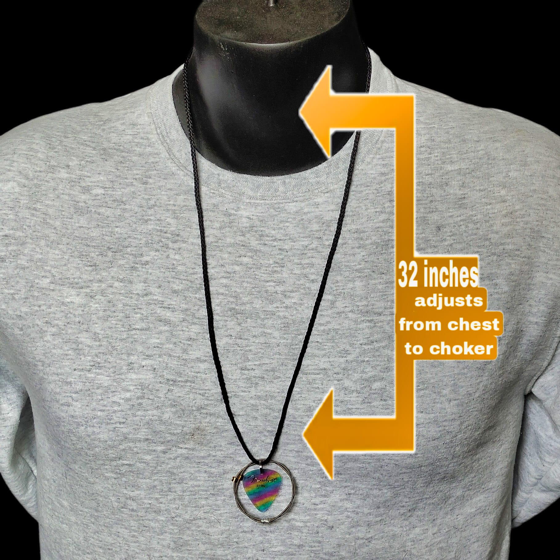 Fender "Rainbow" Guitar String Necklace - Image 3