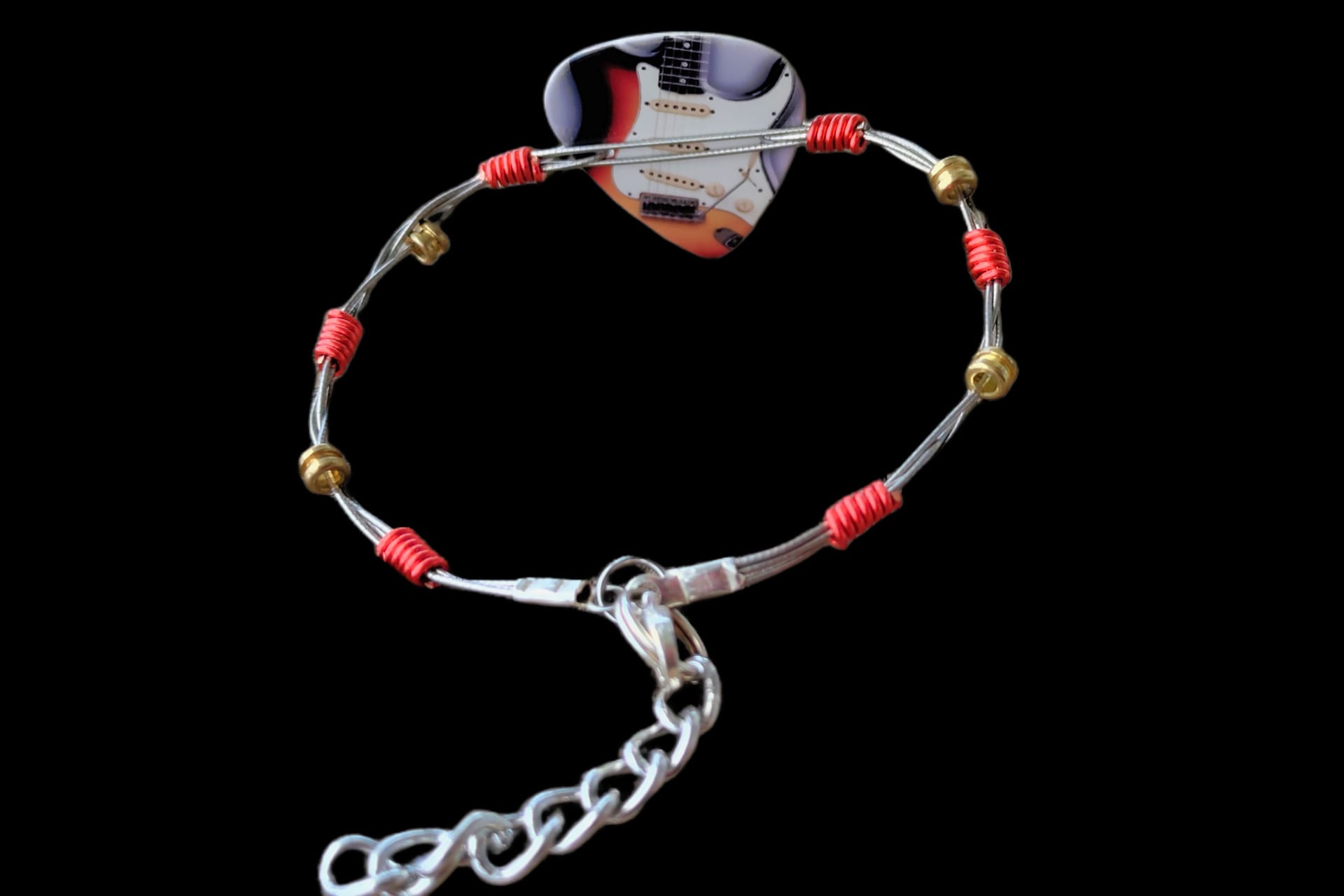 Fender "Stratocaster" Guitar String Bracelet - Image 4