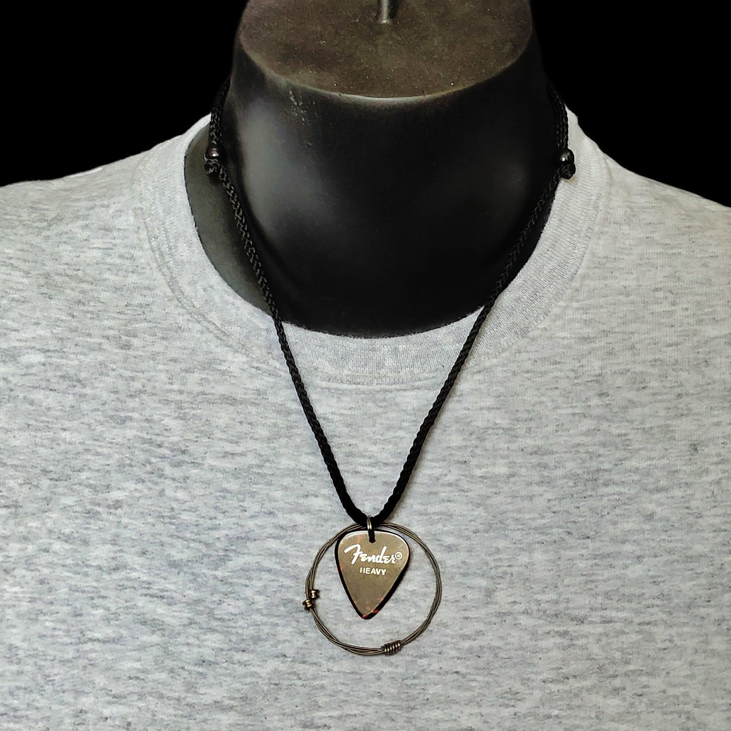 Fender Guitar String Necklace in "Tortoise Shell" - Image 4