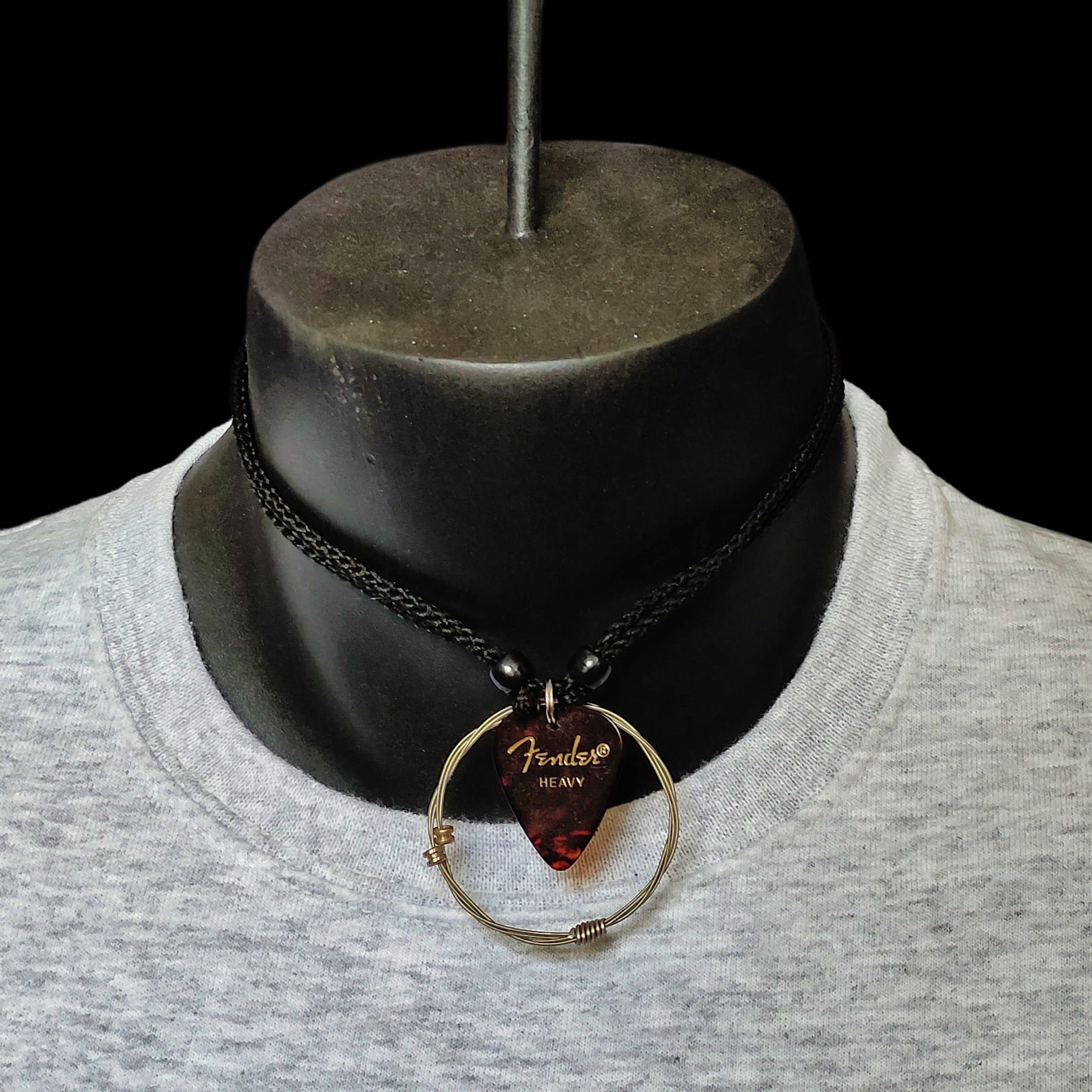 Fender Guitar String Necklace in "Tortoise Shell" - Image 5