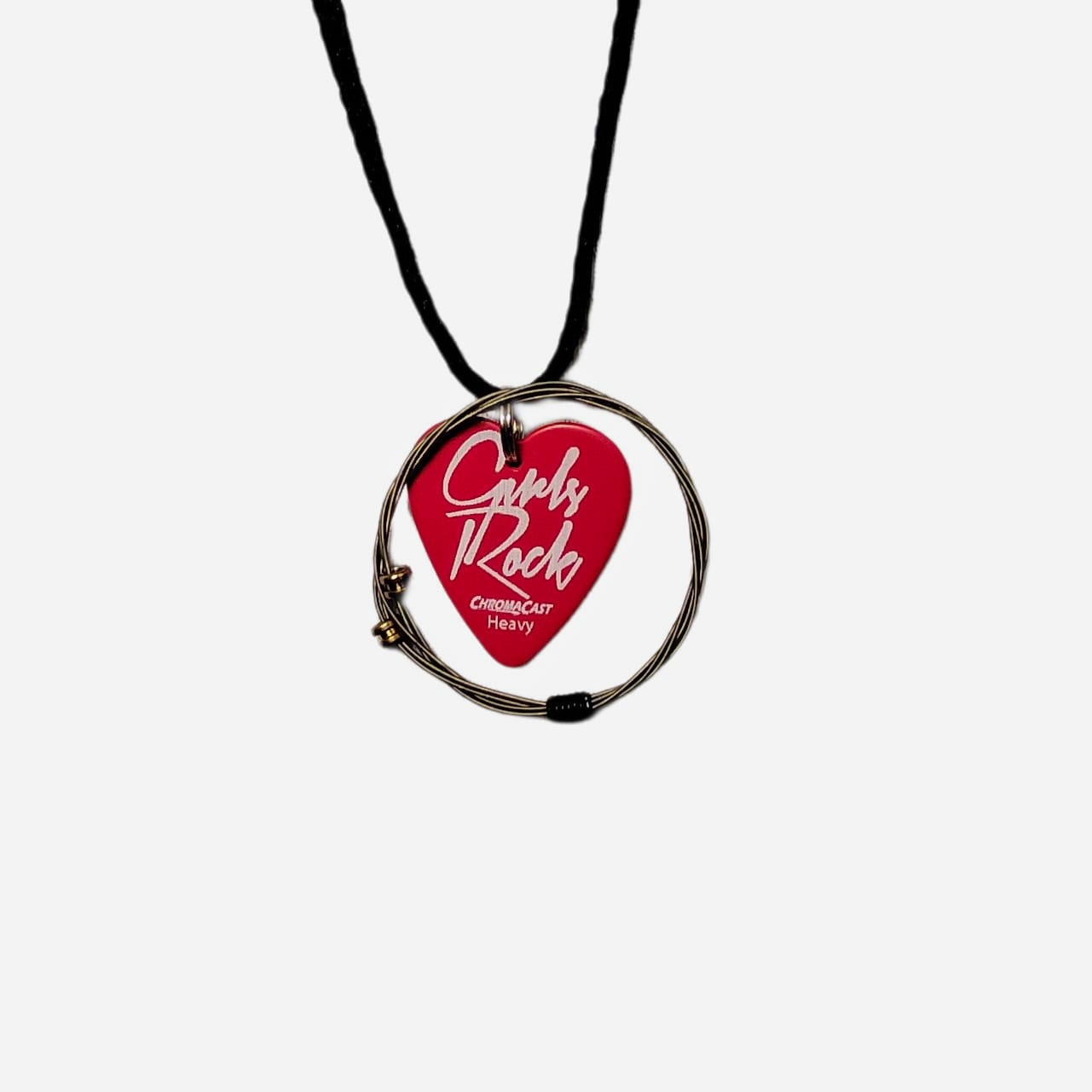"Girls Rock" Guitar String Necklace - Image 6