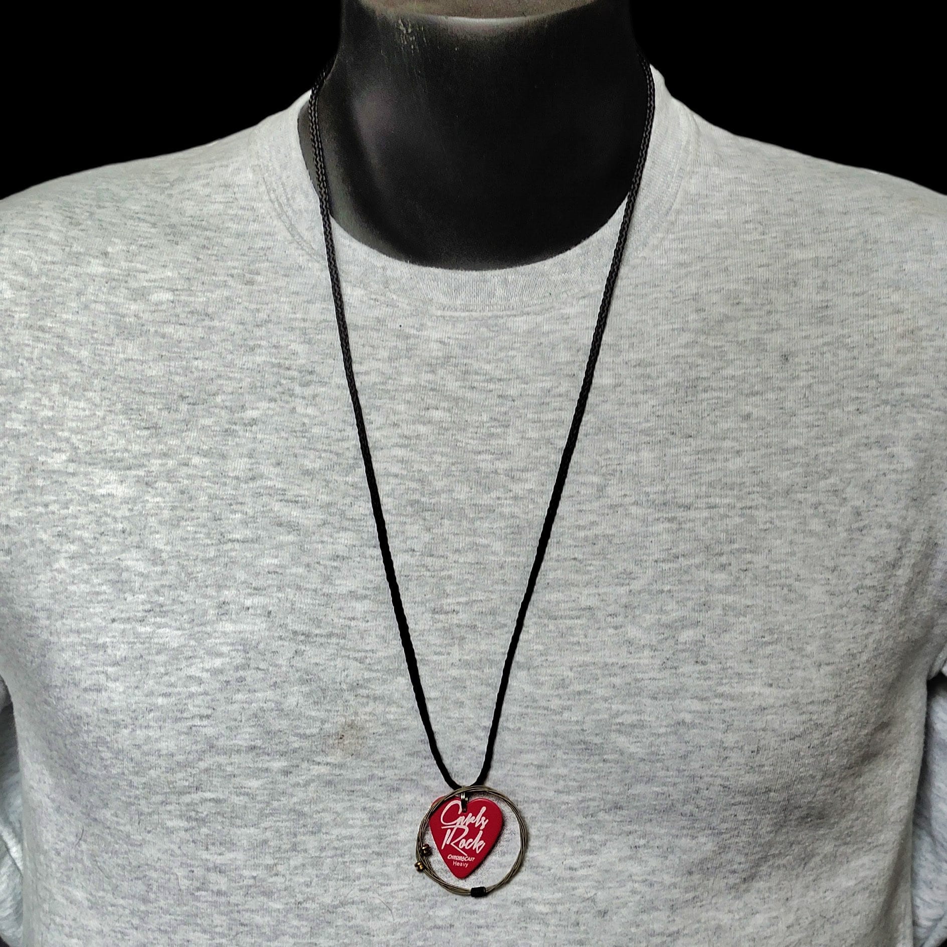 "Girls Rock" Guitar String Necklace