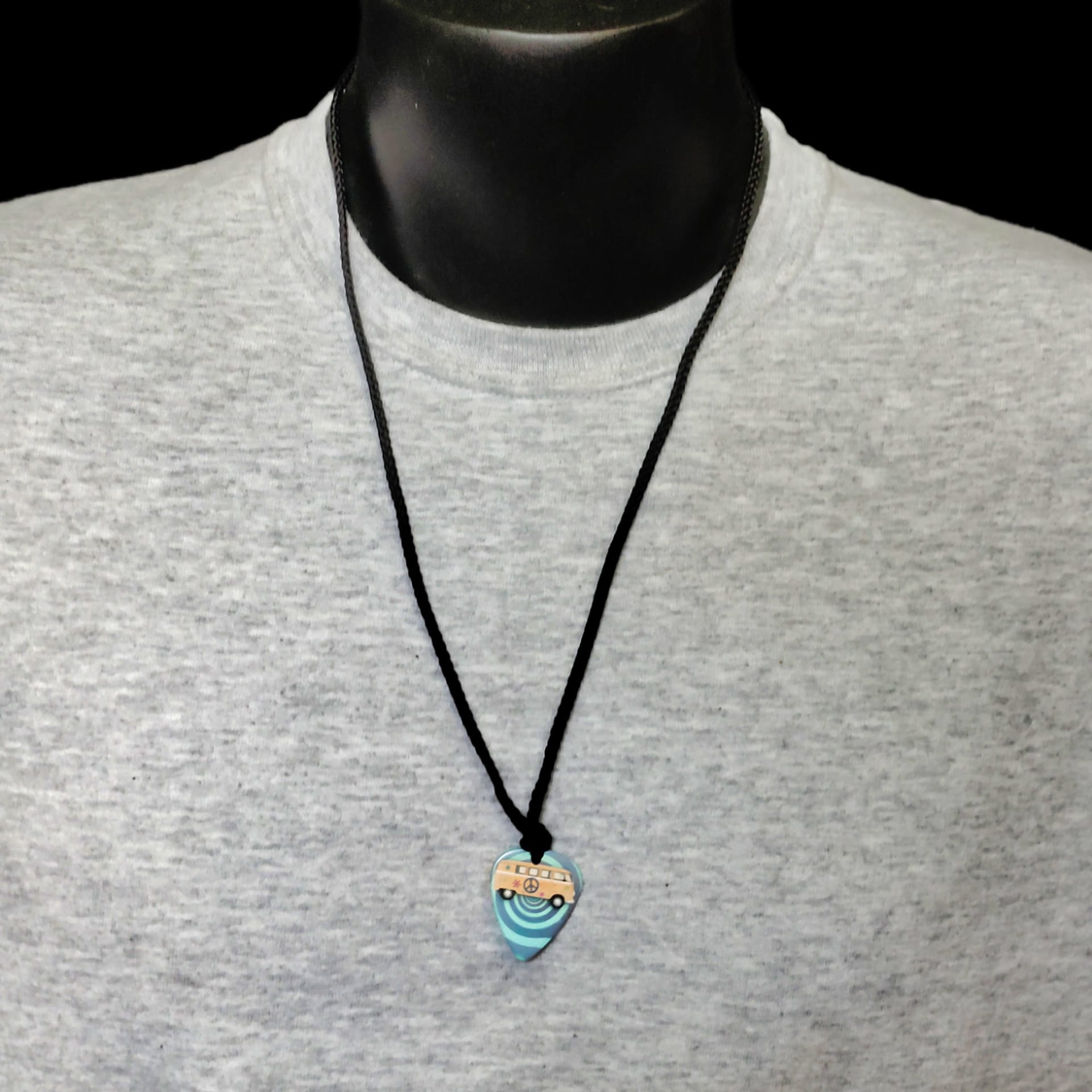 Hippie Bus Adjustable Guitar Pick Necklace by Restrumed - Image 2