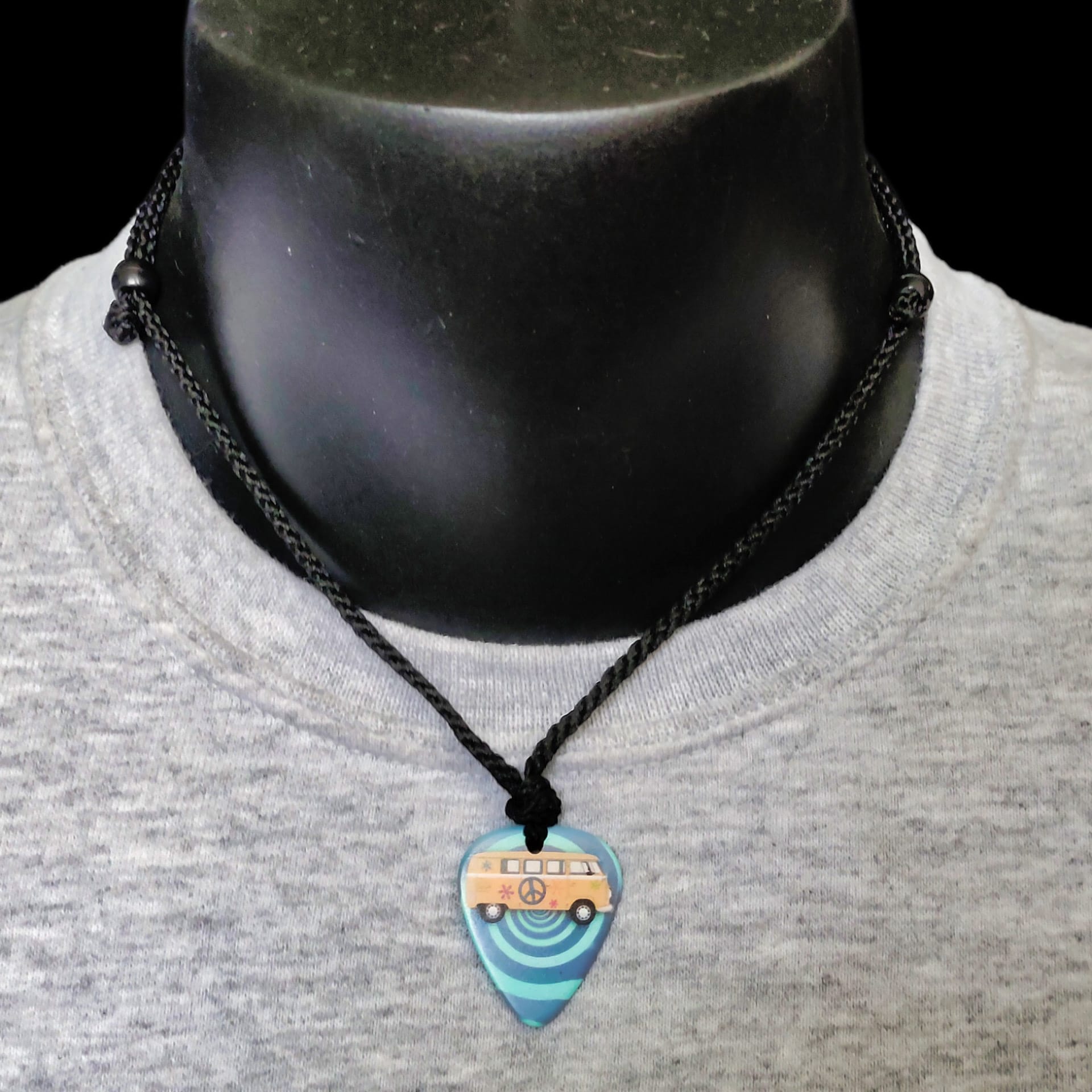 Hippie Bus Adjustable Guitar Pick Necklace by Restrumed - Image 3