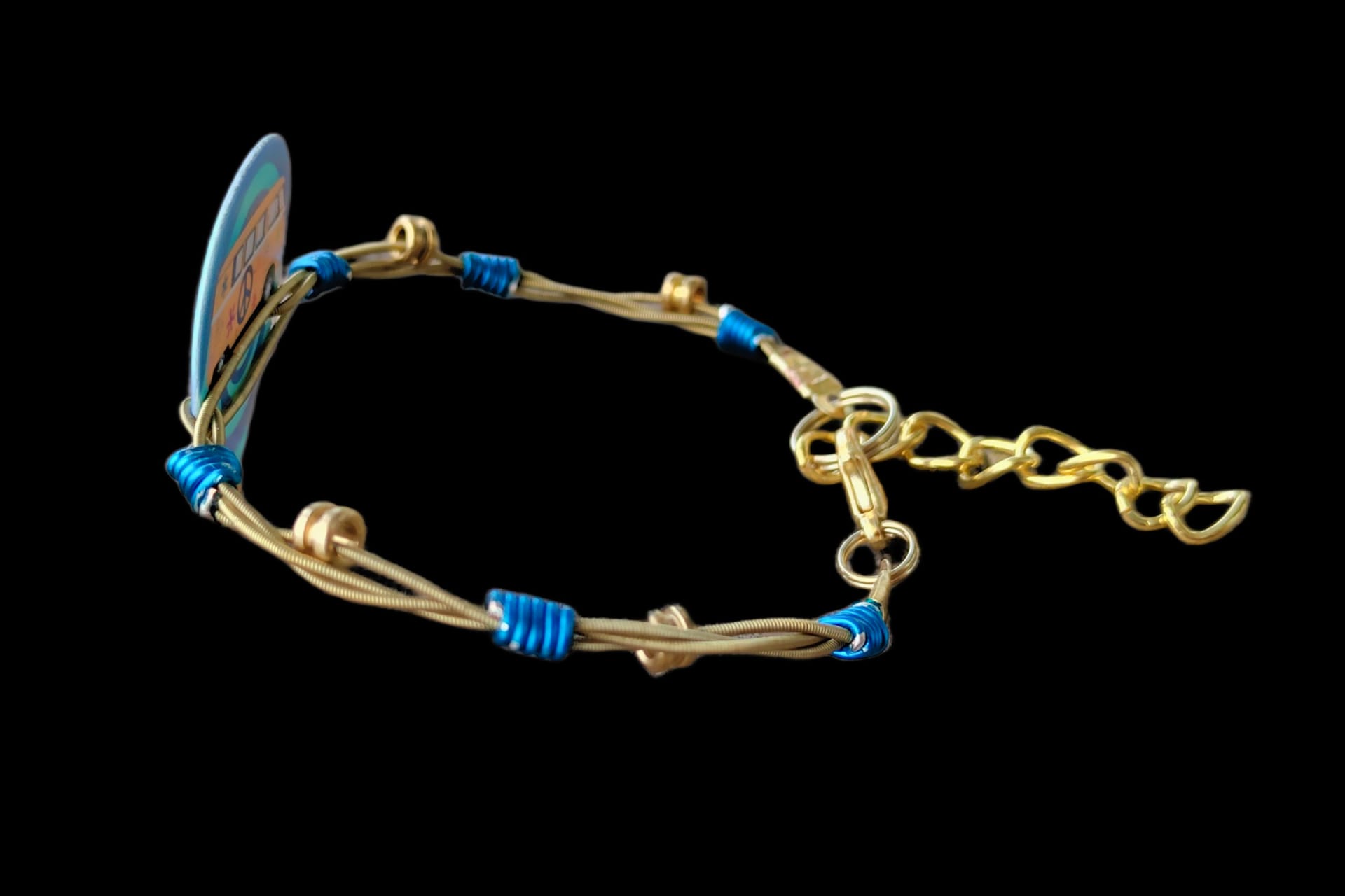 Hippie Bus Recycled Guitar String Bracelet by Restrumed - Image 9