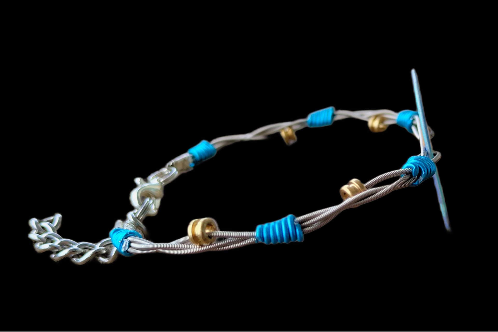 Hippie Bus Recycled Guitar String Bracelet by Restrumed - Image 2