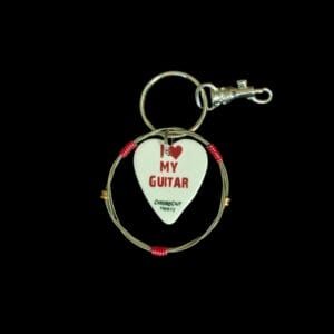 "I Heart My Guitar" Guitar String Keychain