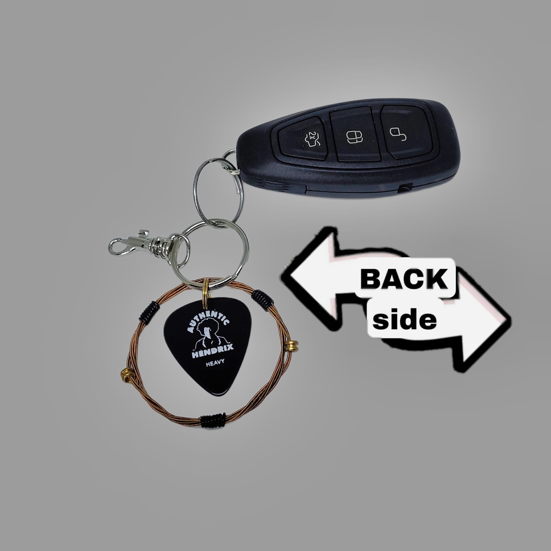 Jimi Hendrix "Band of Gypsys" Guitar String Keychain - Image 5