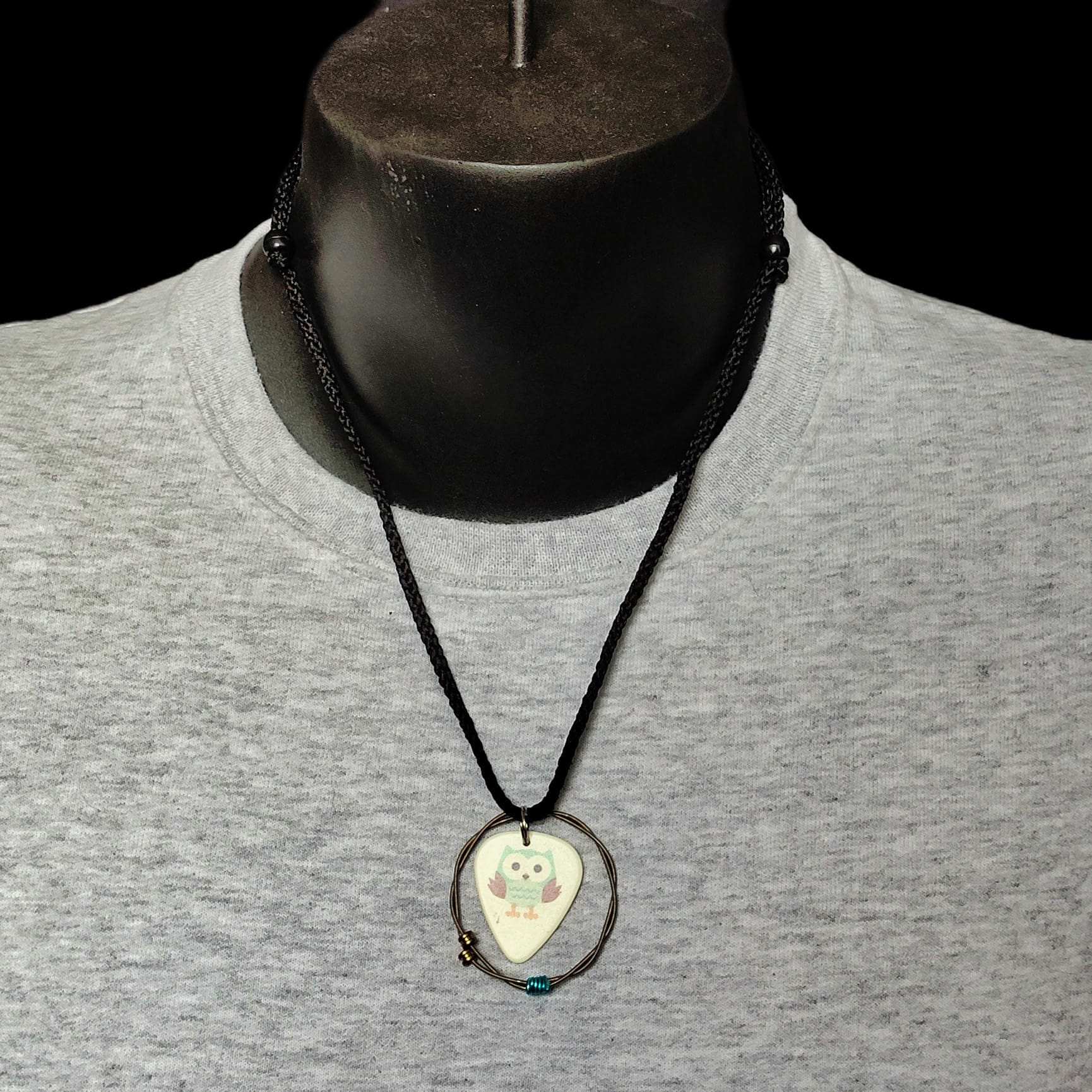 "Owl" Guitar String Necklace - Image 4