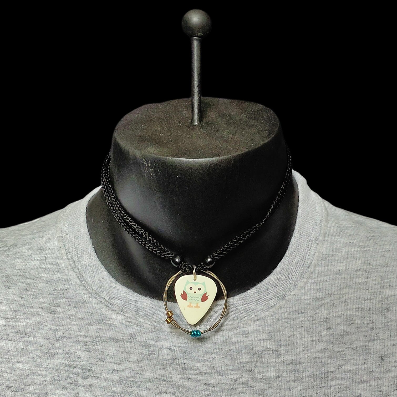 "Owl" Guitar String Necklace - Image 5