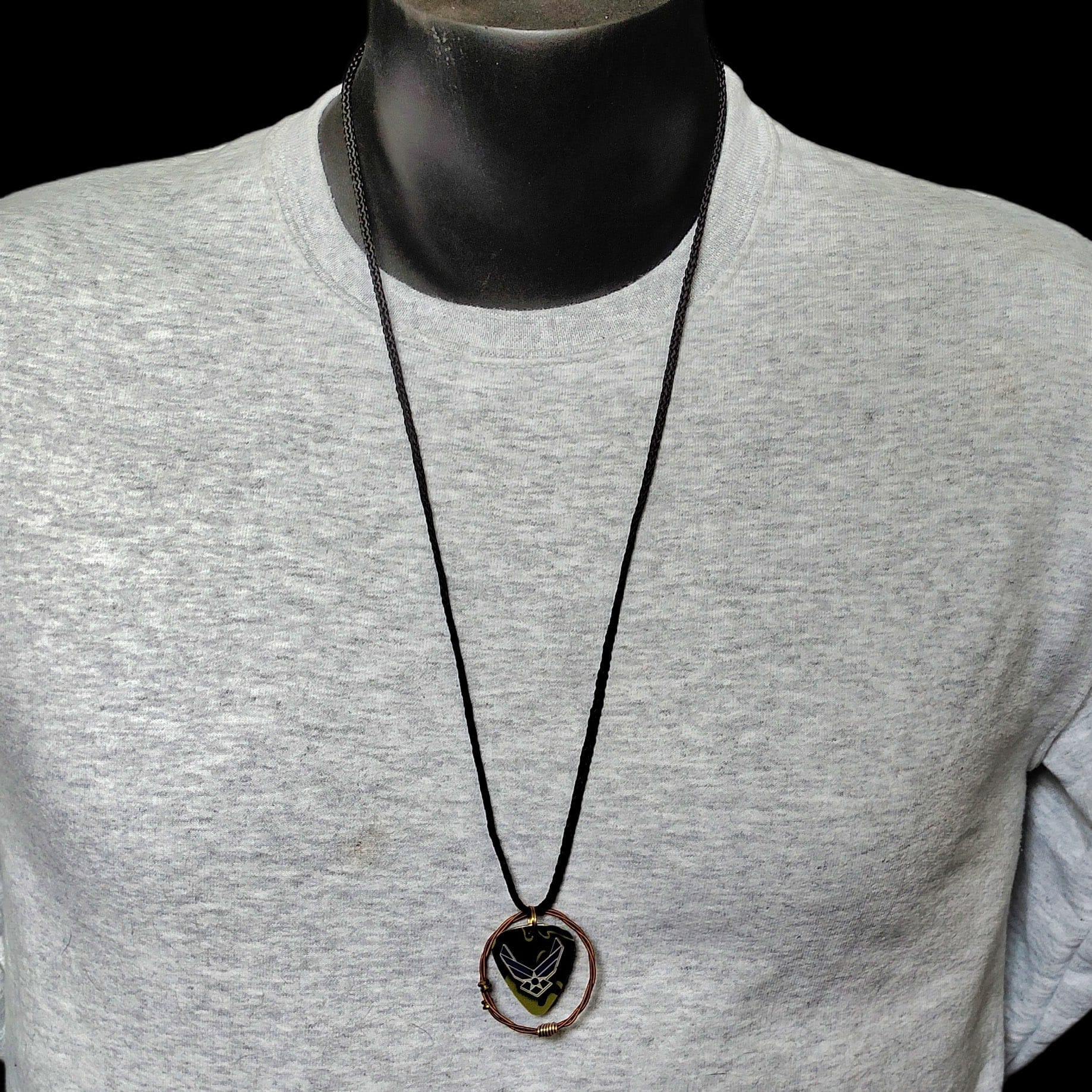US Air Force Guitar String Necklace