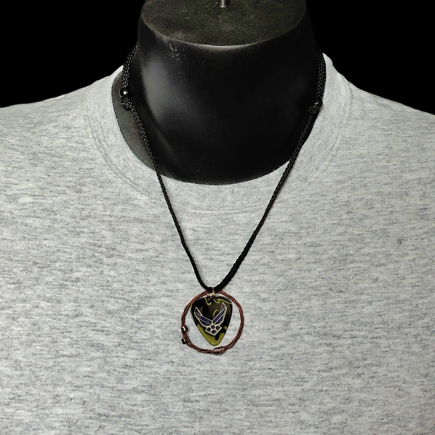 US Air Force Guitar String Necklace - Image 4