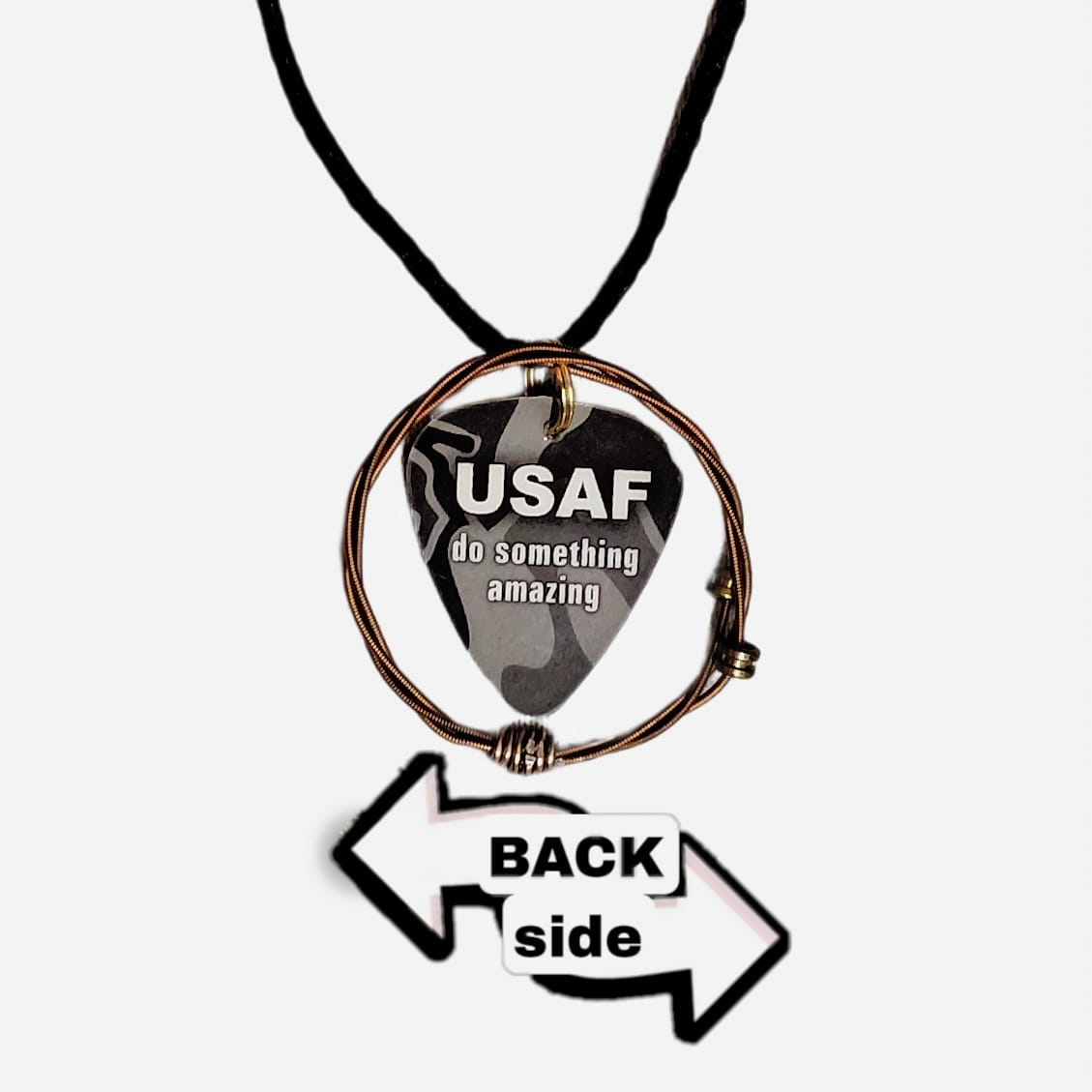 US Air Force Guitar String Necklace - Image 7