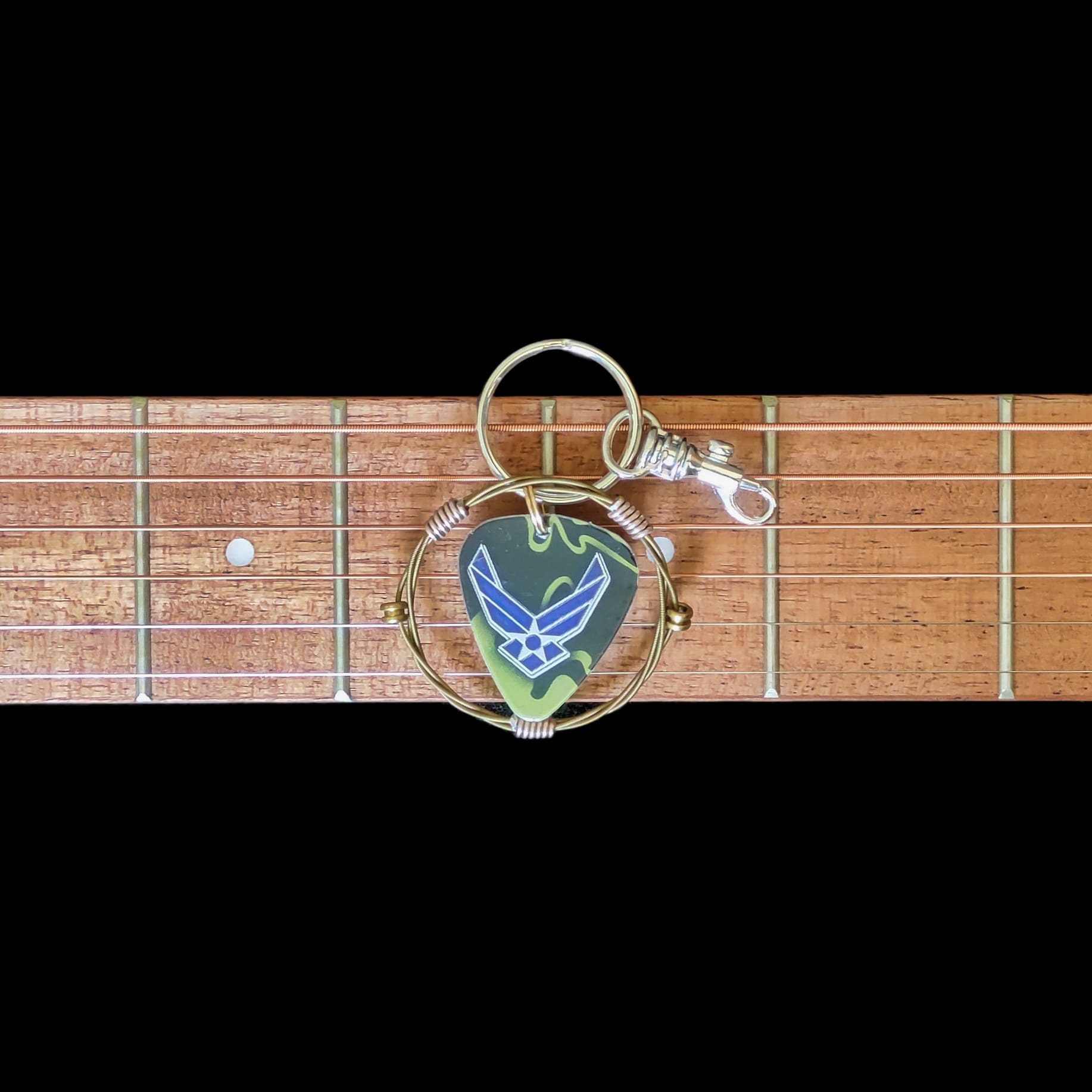US Air Force Guitar String Keychain - Image 5