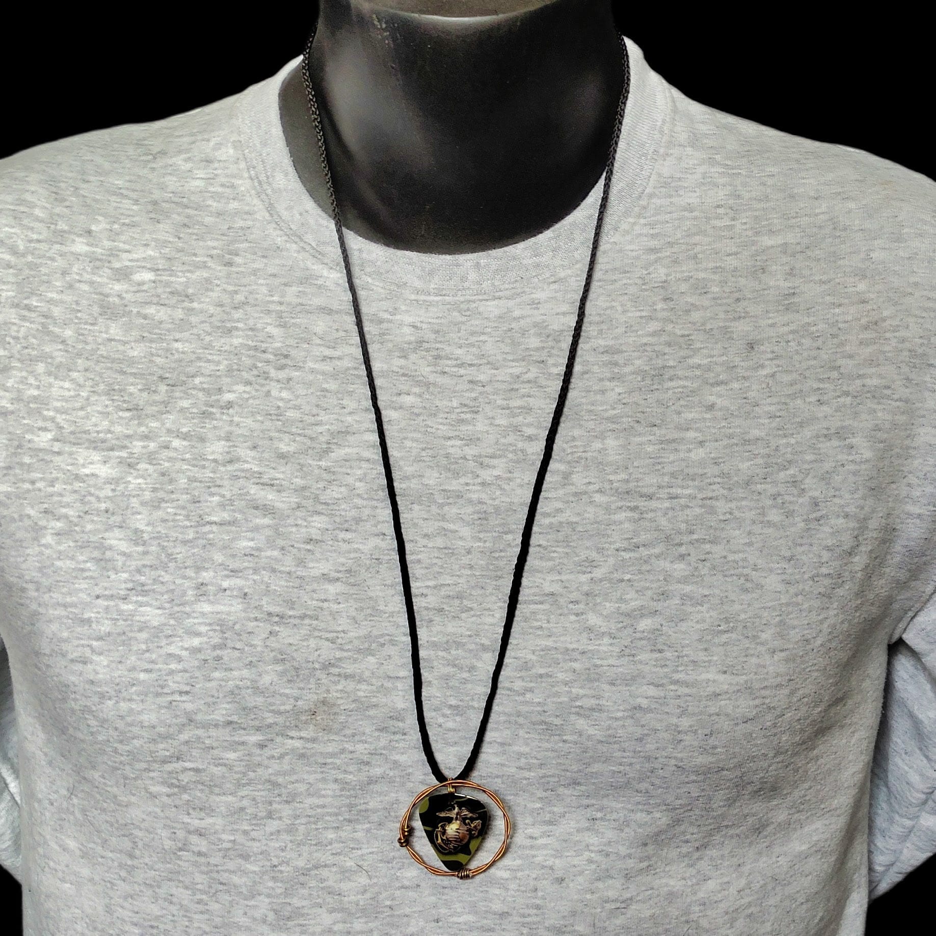 US Marines Guitar String Necklace