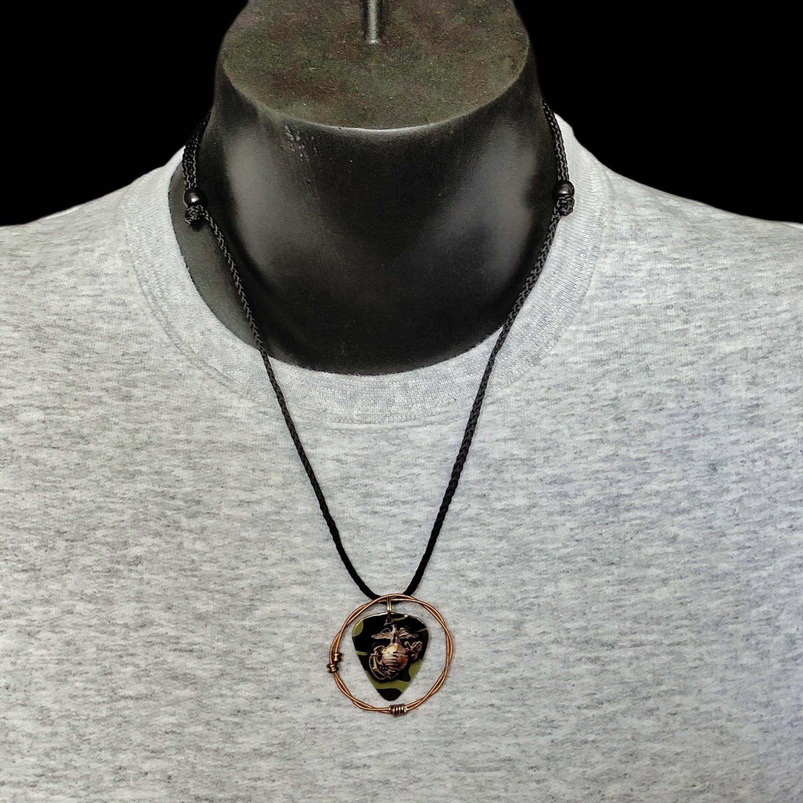 US Marines Guitar String Necklace - Image 4