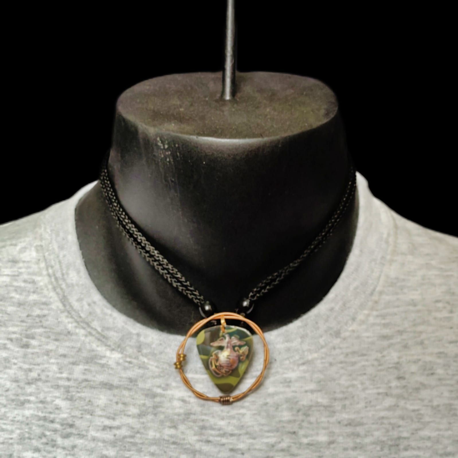US Marines Guitar String Necklace - Image 5