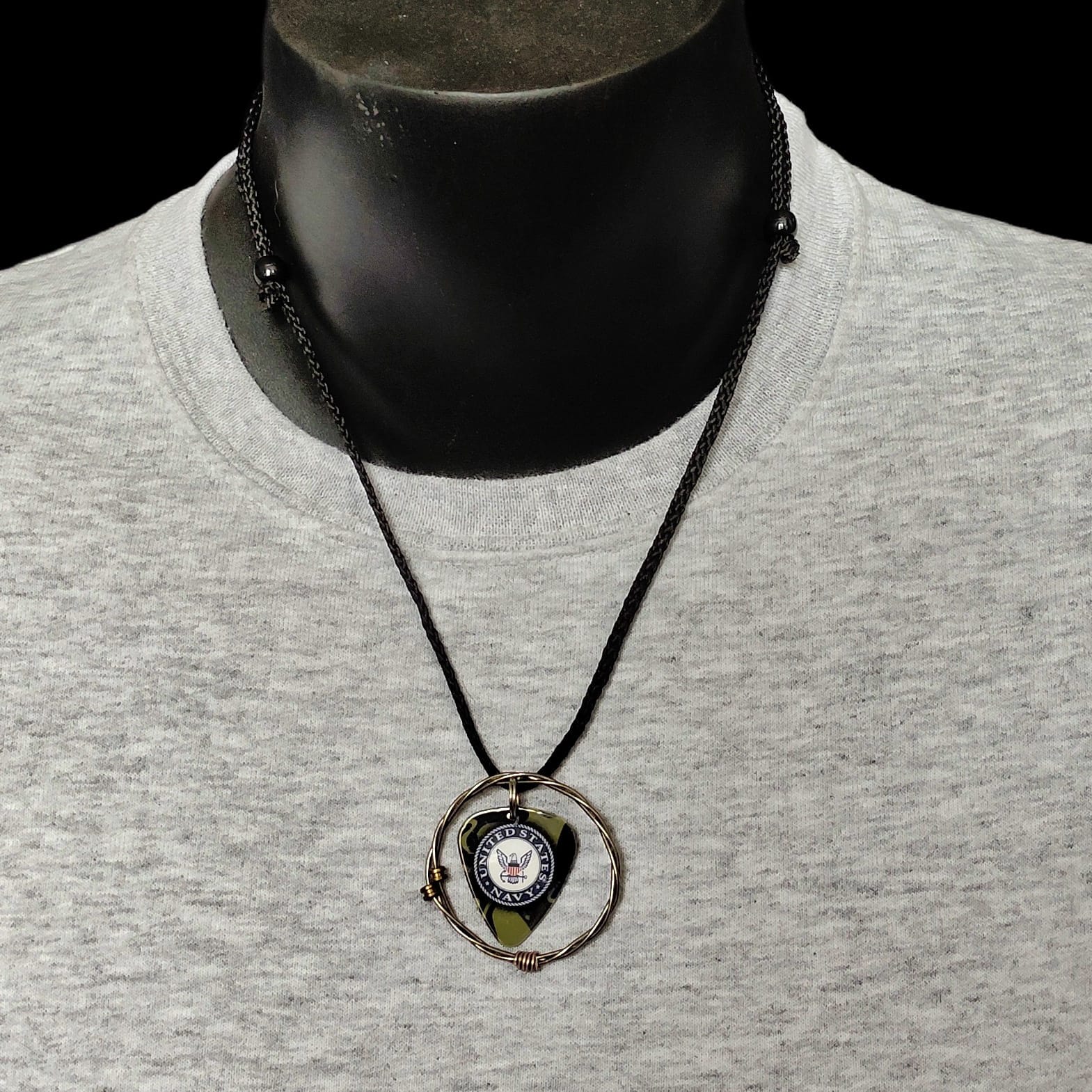US Navy Guitar String Necklace - Image 4