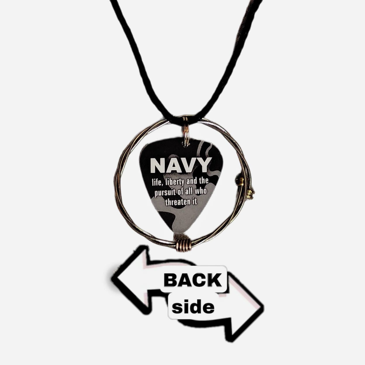 US Navy Guitar String Necklace - Image 7