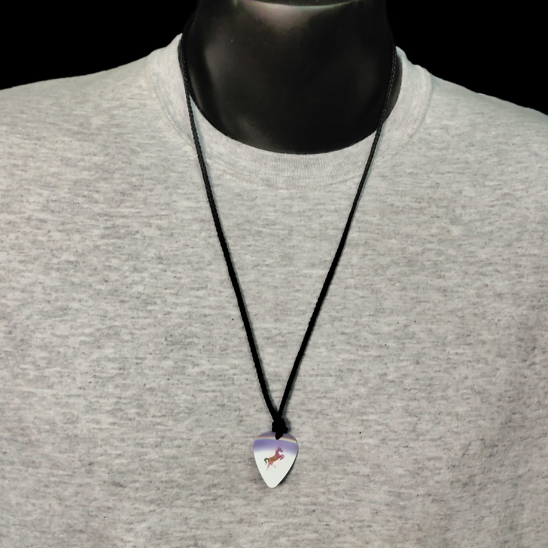 Unicorn Guitar Pick Necklace - Image 2