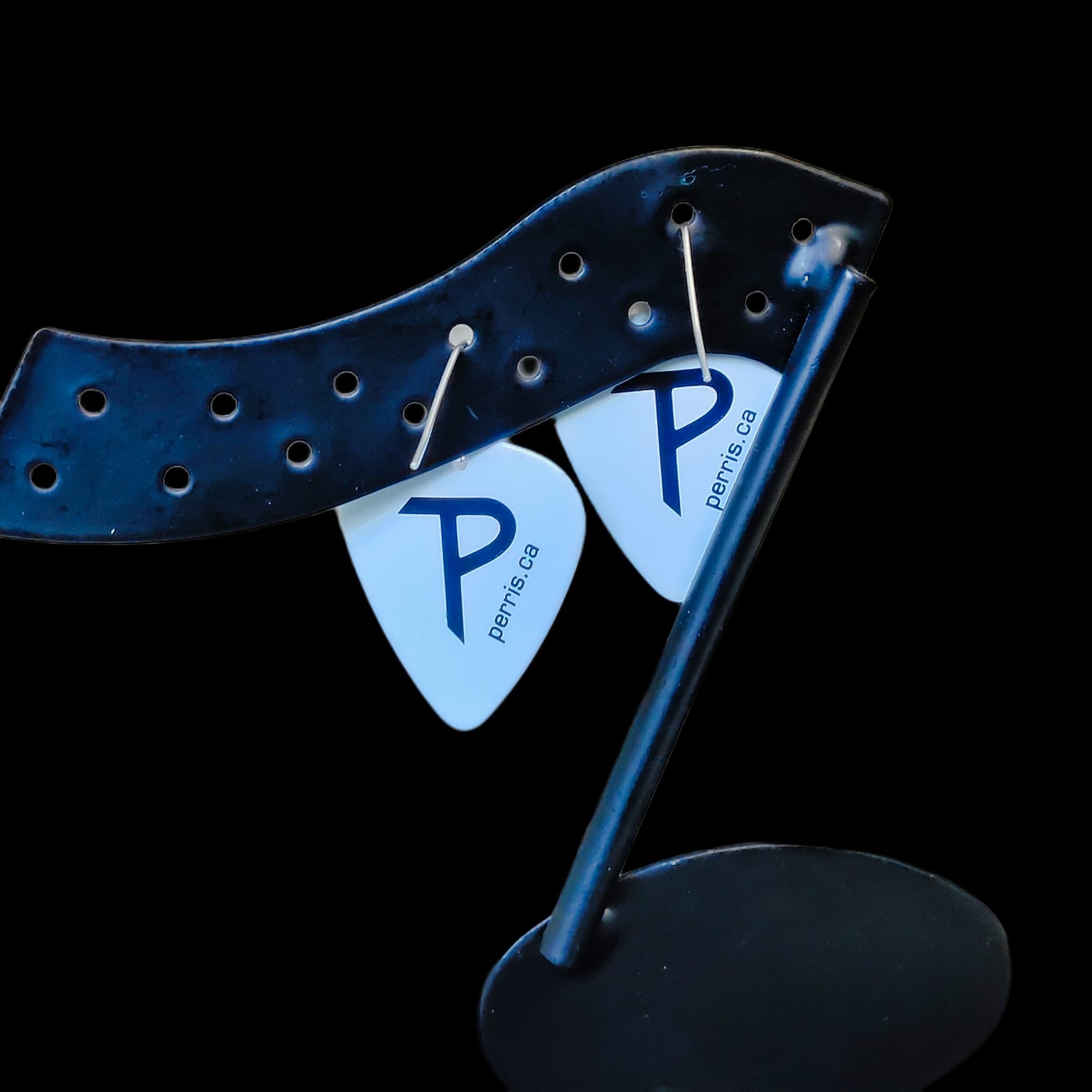 ACDC Guitar Pick Earrings with Rock and Roll Train - Image 4