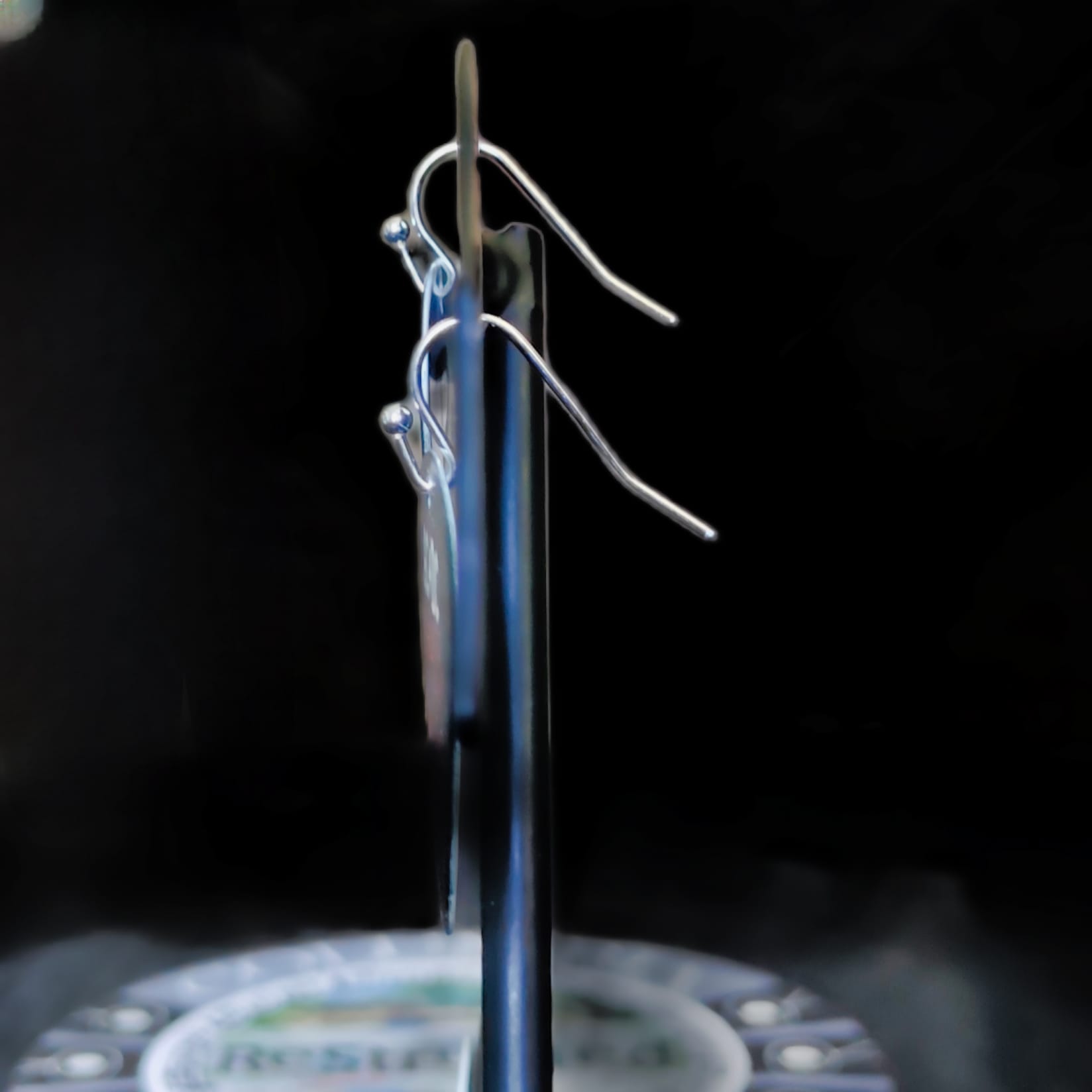 ACDC Guitar Pick Earrings with Rock and Roll Train - Image 3