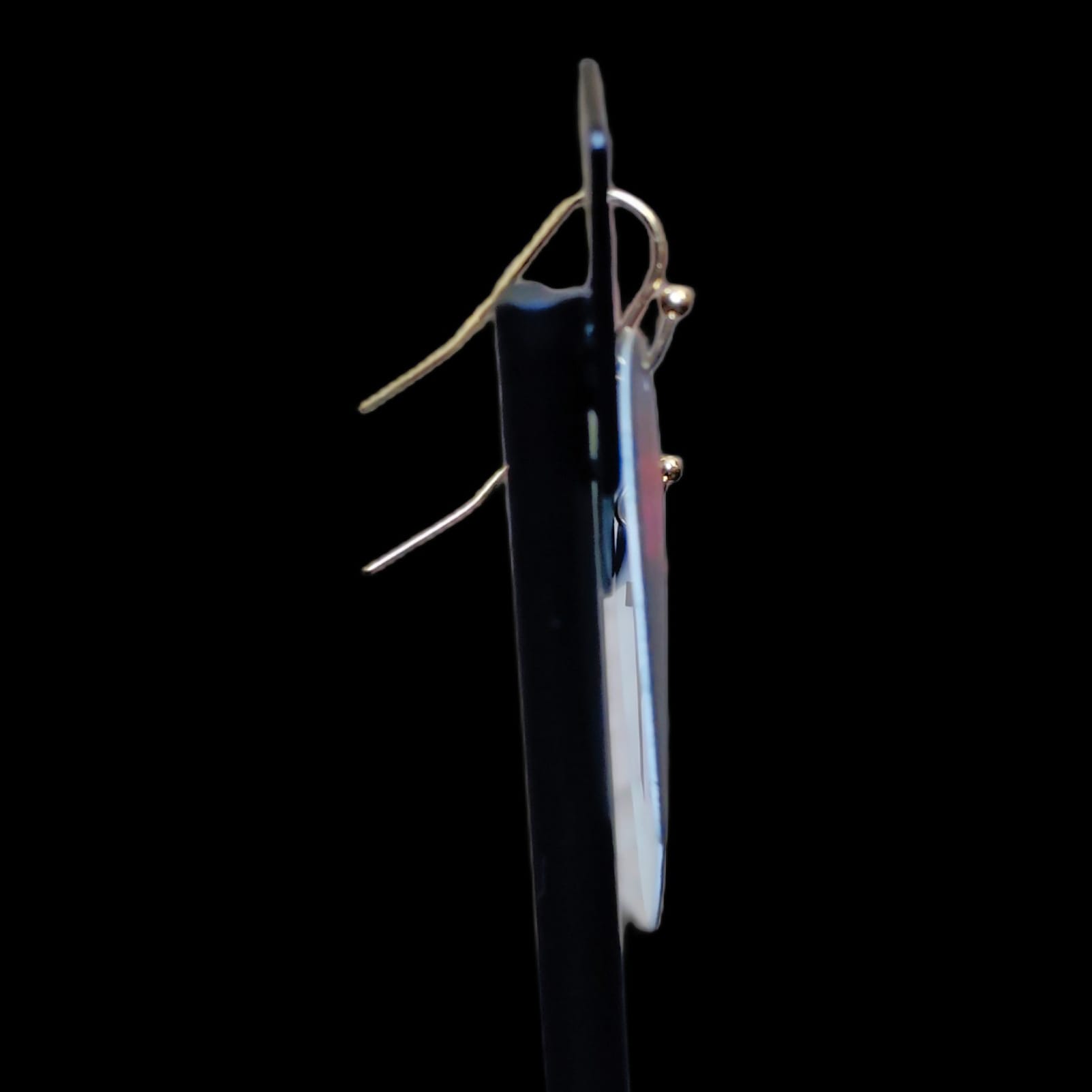 ACDC "Back in Black" Guitar Pick Earrings - Black Volts - Image 3