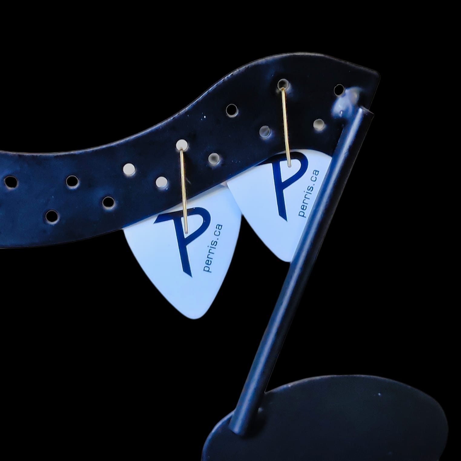 ACDC "Back in Black" Guitar Pick Earrings - Black Volts - Image 4