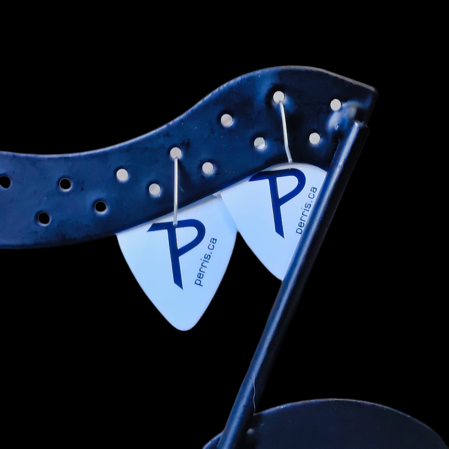 ACDC "Back in Black" Guitar Pick Earrings - Black Volts - Image 9