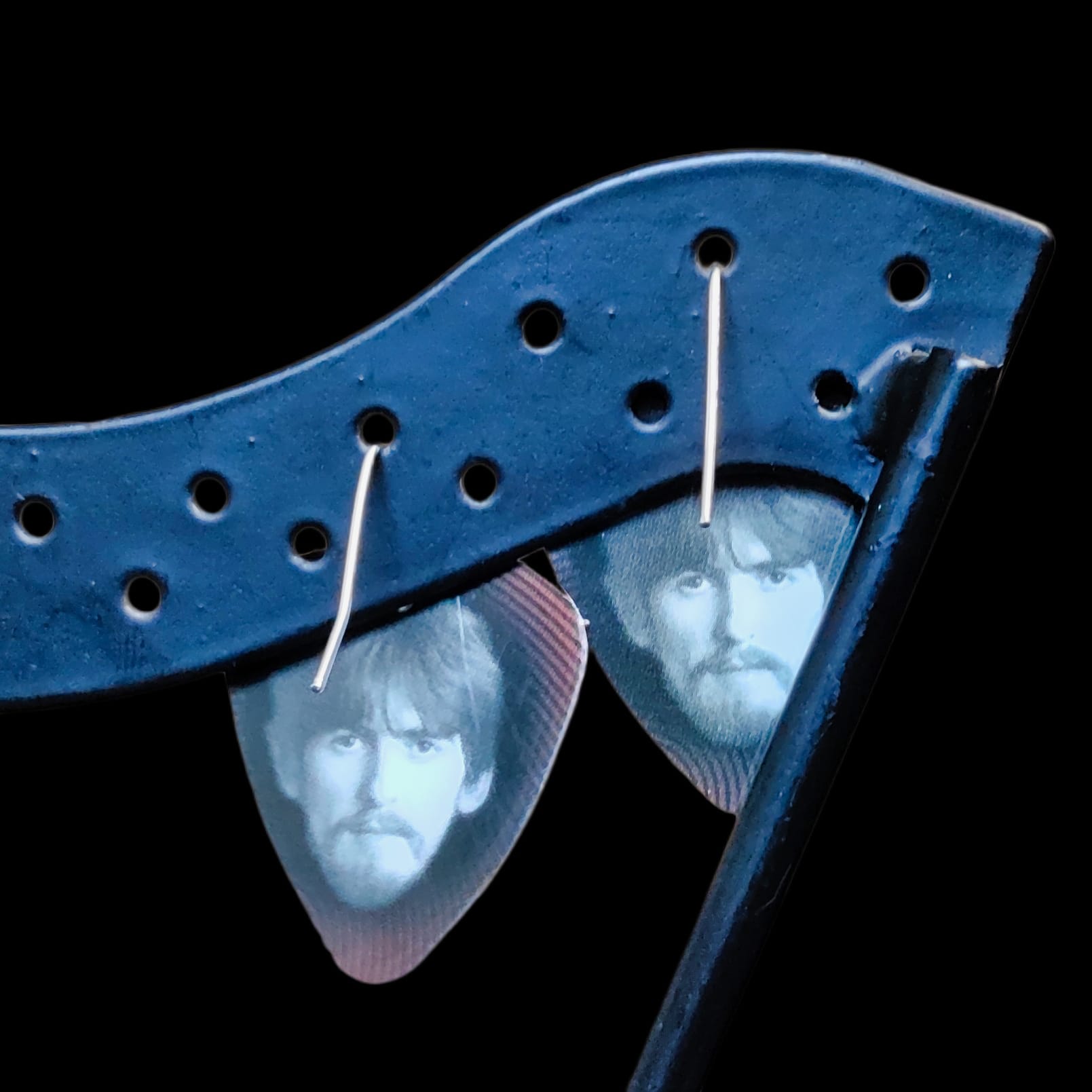 The Beatles "Let it Be" Guitar Pick Earrings - Image 4