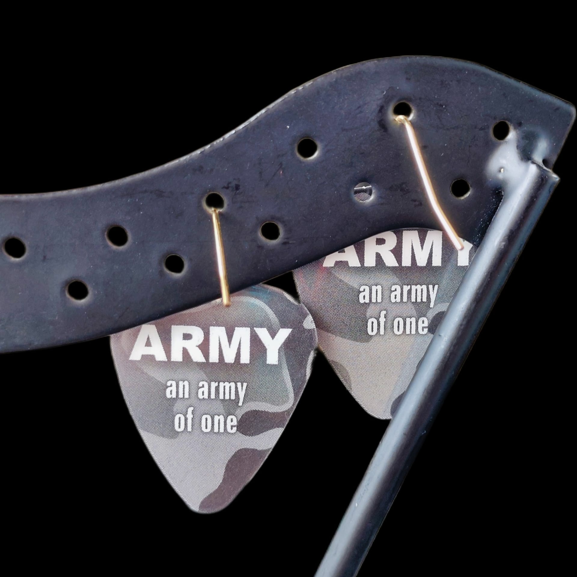 USA Army Guitar Pick Earrings - Image 10